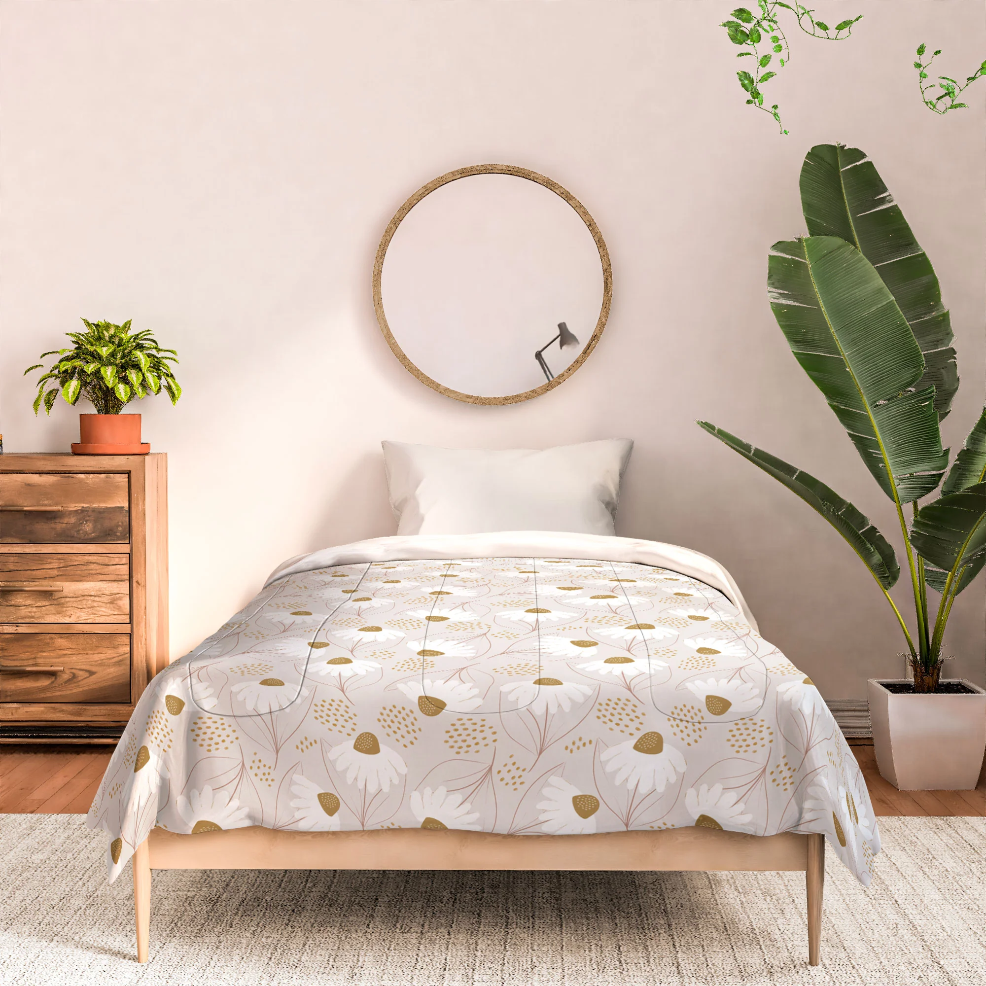 Menina Lisboa Pastel Spring Daisies Comforter - Image 6