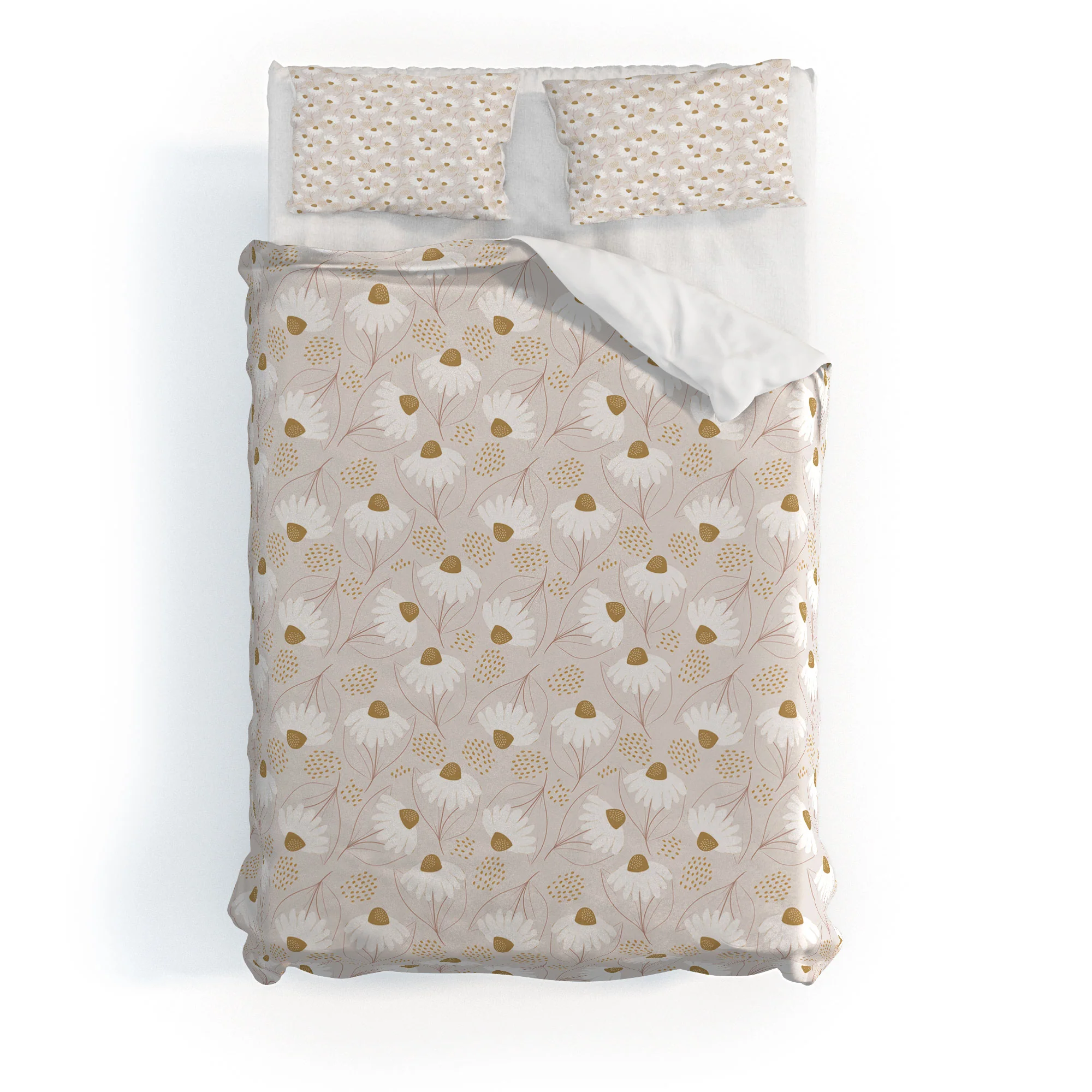 Menina Lisboa Pastel Spring Daisies Duvet Cover - Image 33