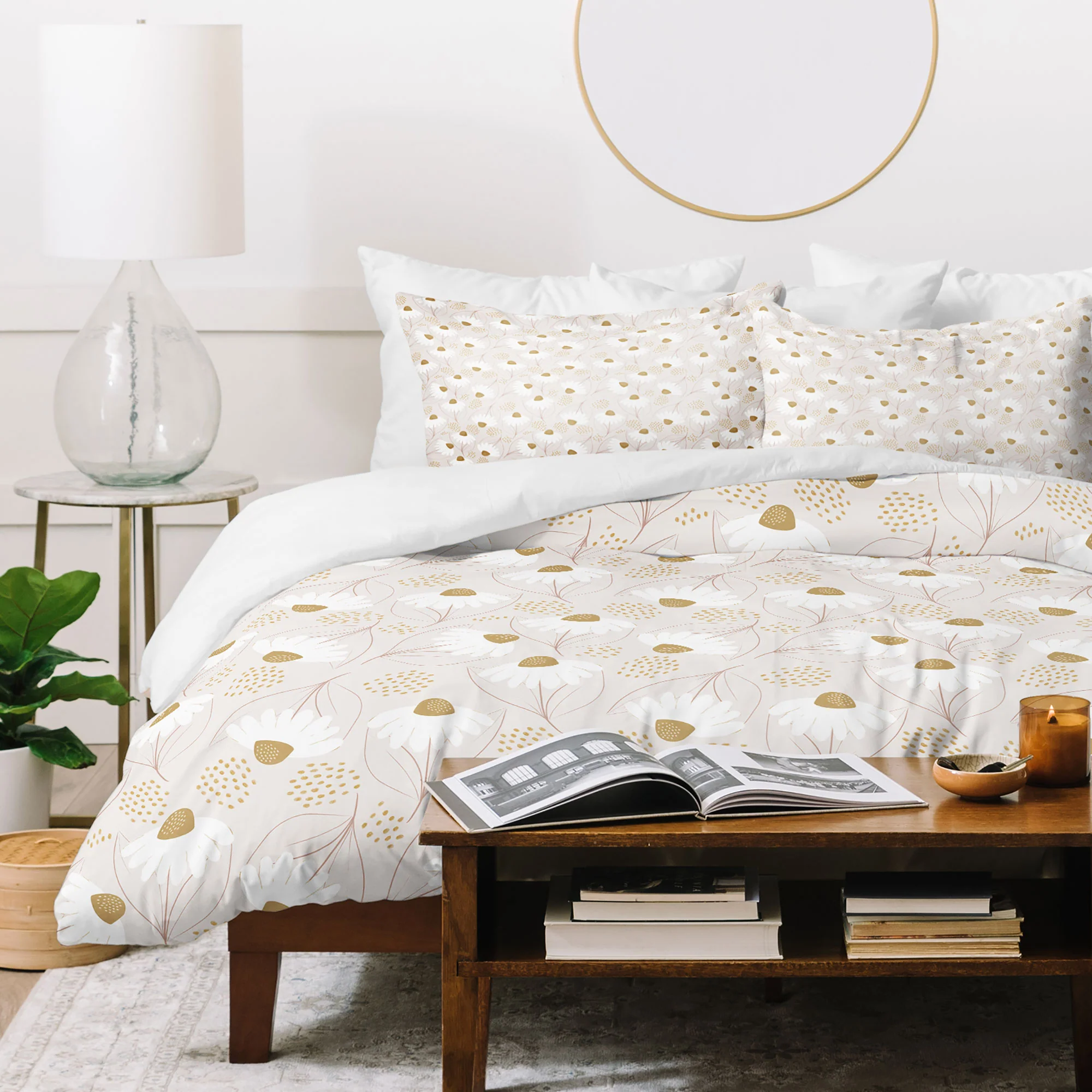 Menina Lisboa Pastel Spring Daisies Duvet Cover - Image 39