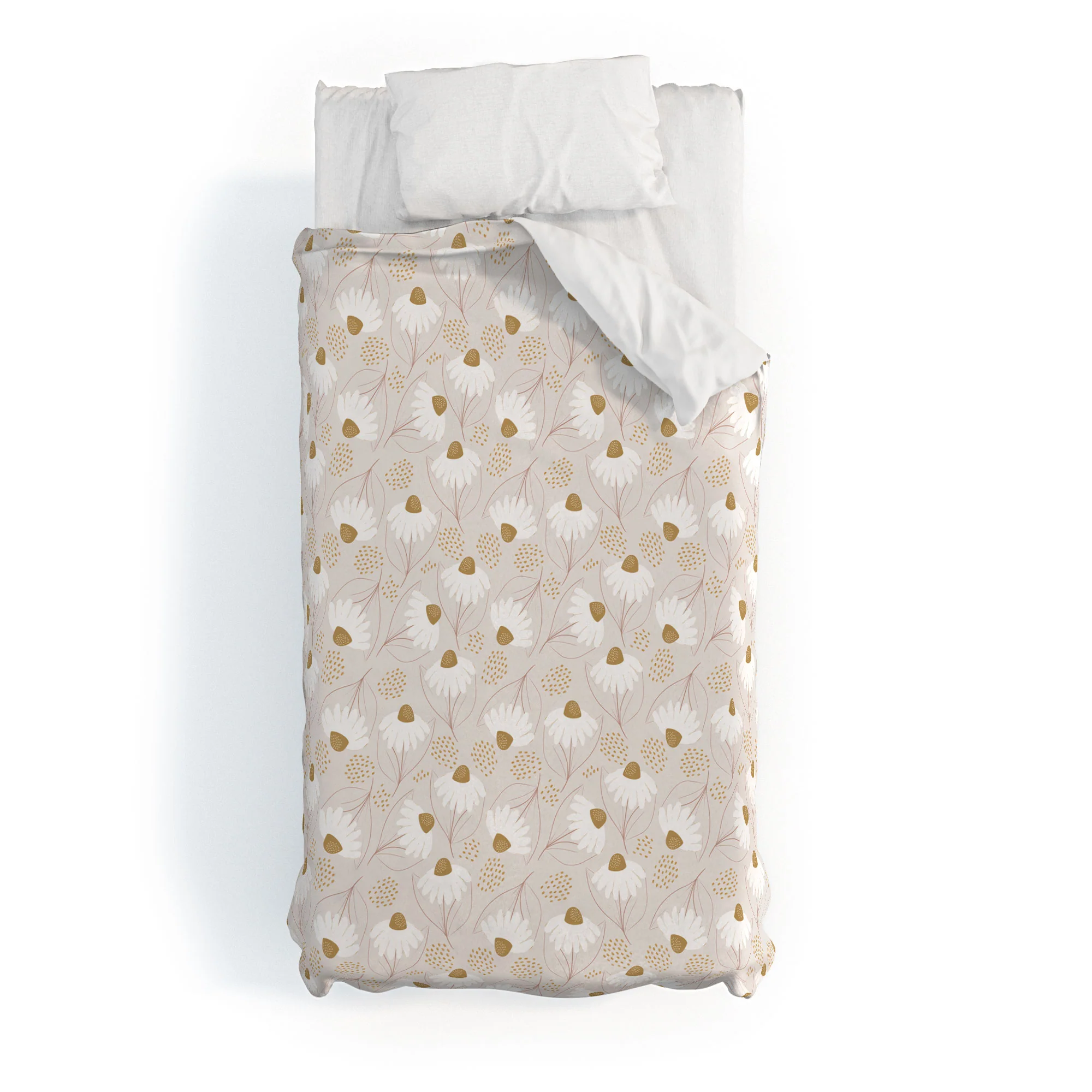 Menina Lisboa Pastel Spring Daisies Duvet Cover - Image 5