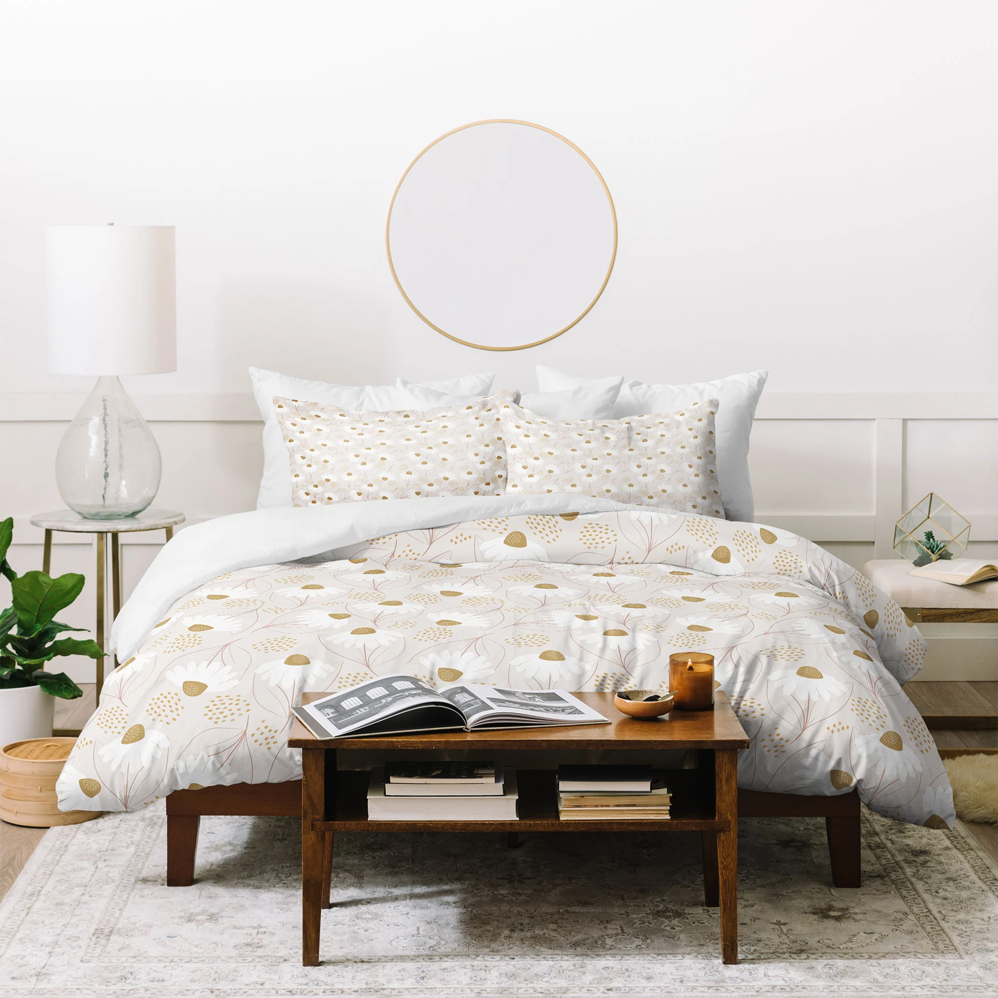 Menina Lisboa Pastel Spring Daisies Duvet Cover - Image 60
