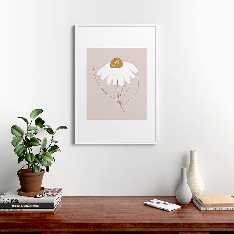 Menina Lisboa Pastel Spring Daisies Framed Art Print - Image 48