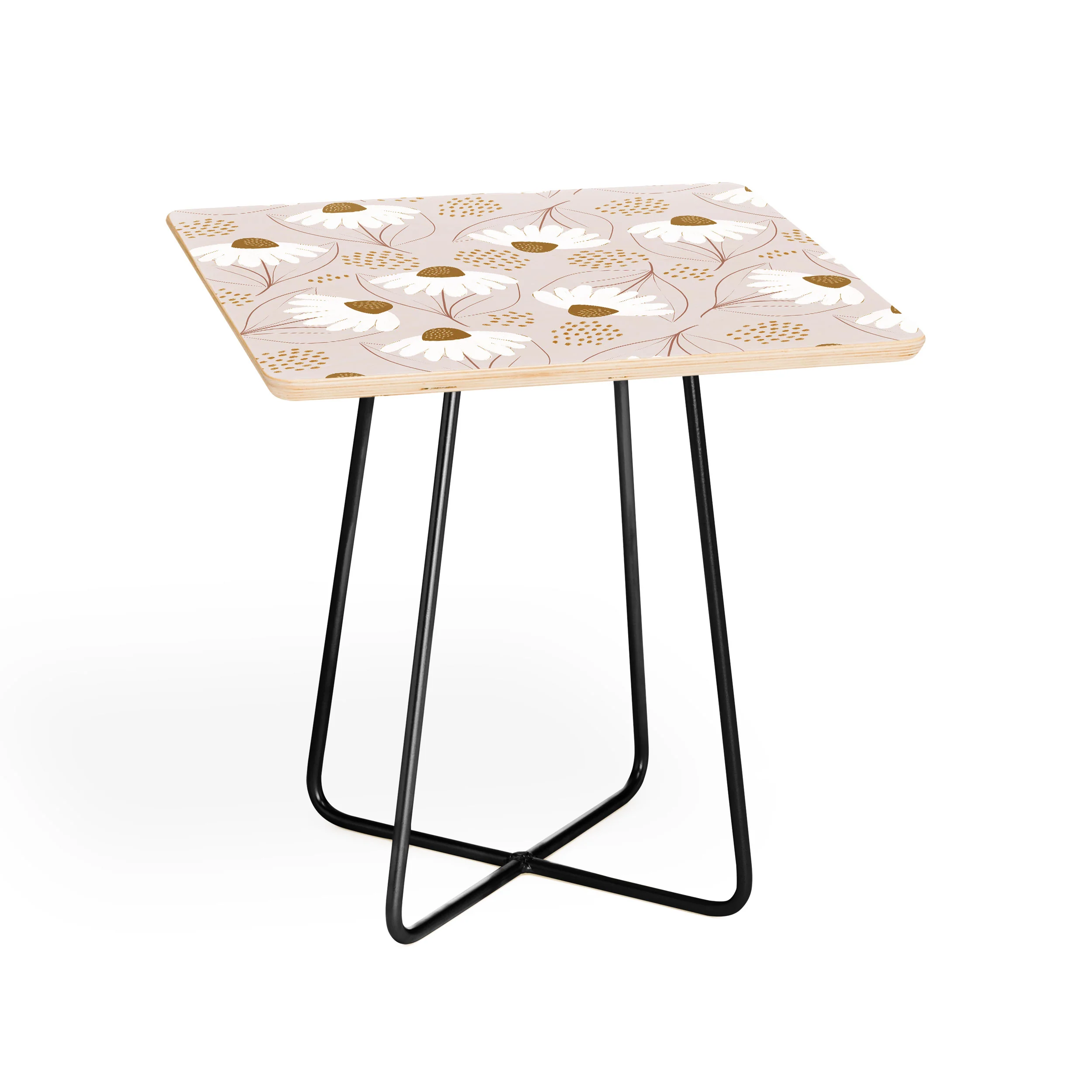 Menina Lisboa Pastel Spring Daisies Side Table - Image 2