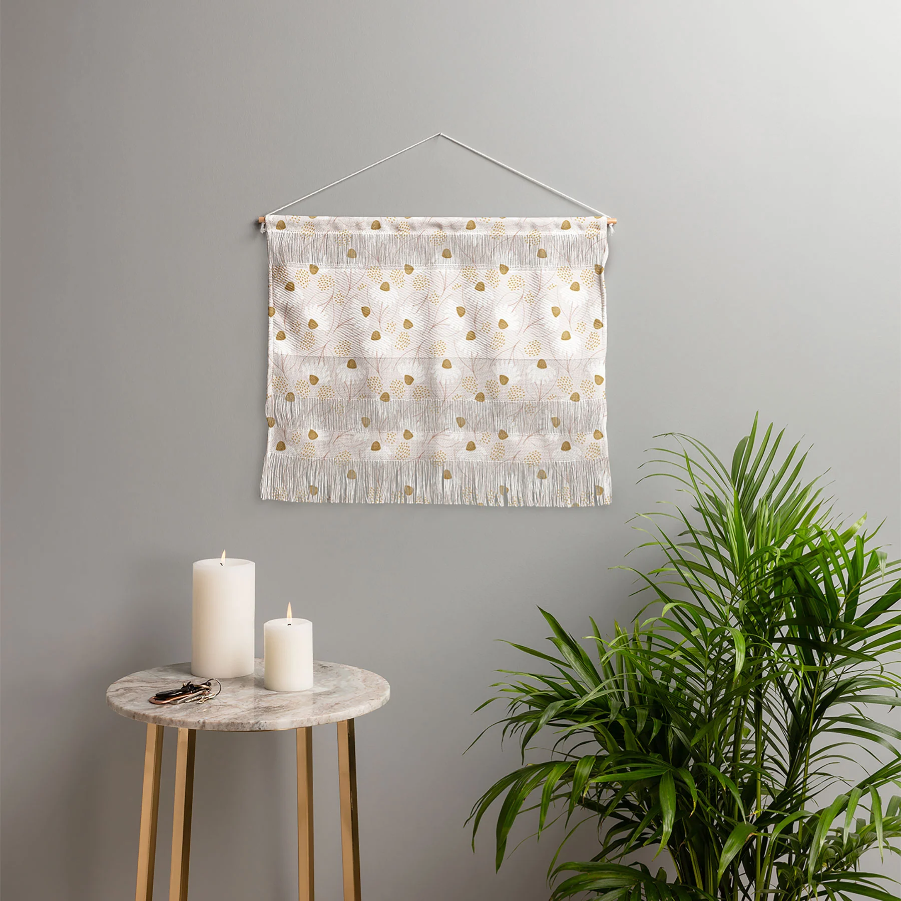 Menina Lisboa Pastel Spring Daisies Wall Hanging Landscape - Image 3
