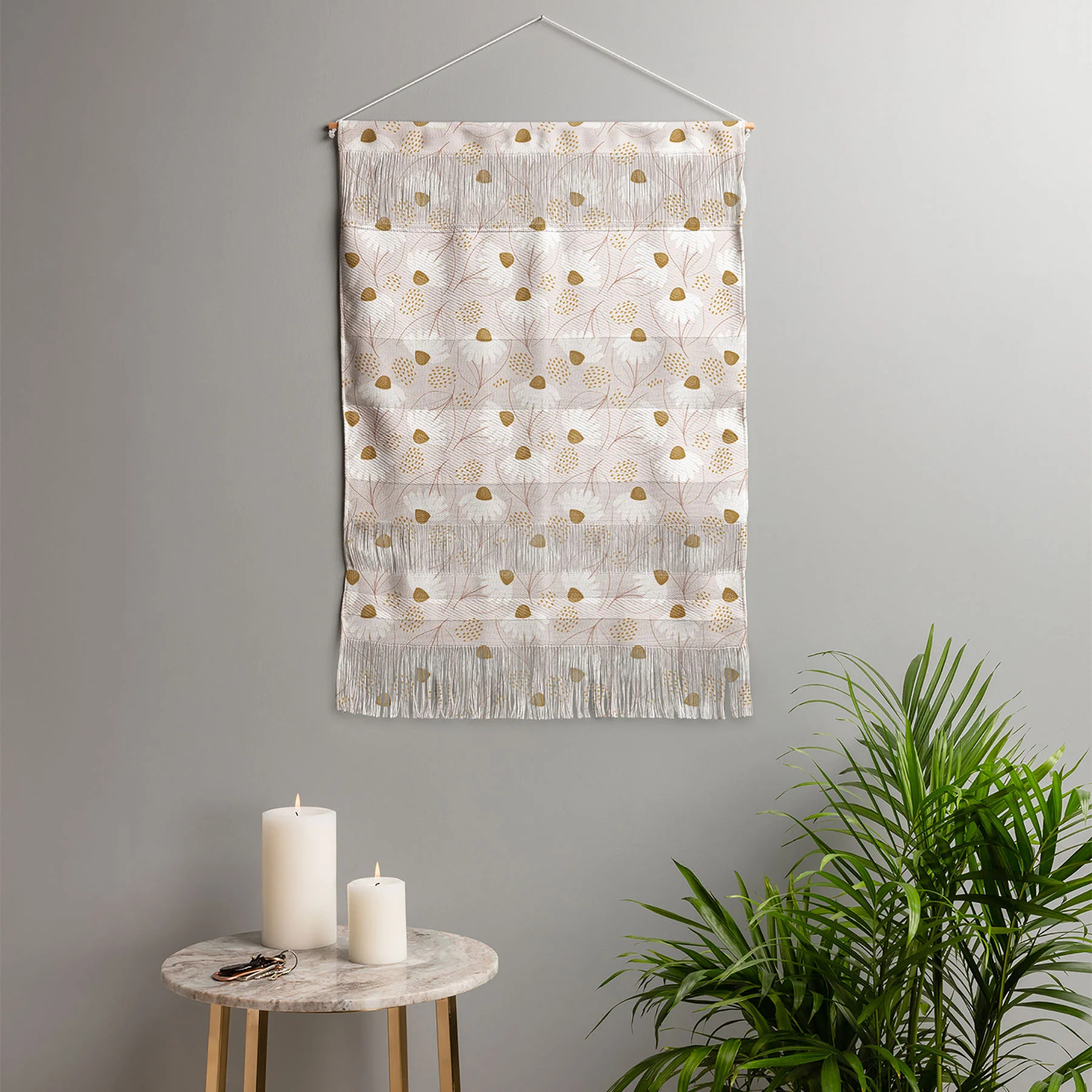Menina Lisboa Pastel Spring Daisies Wall Hanging Portrait - Image 4