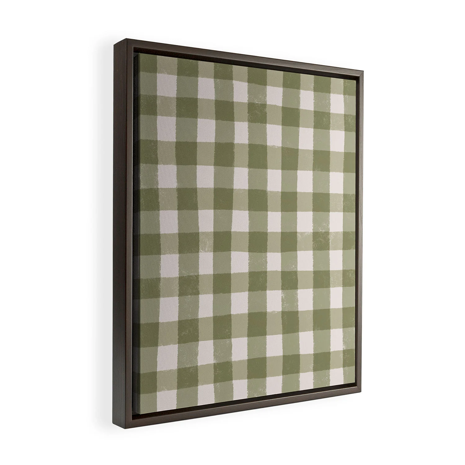 Menina Lisboa Rustic Green Plaid Art Canvas - Image 23