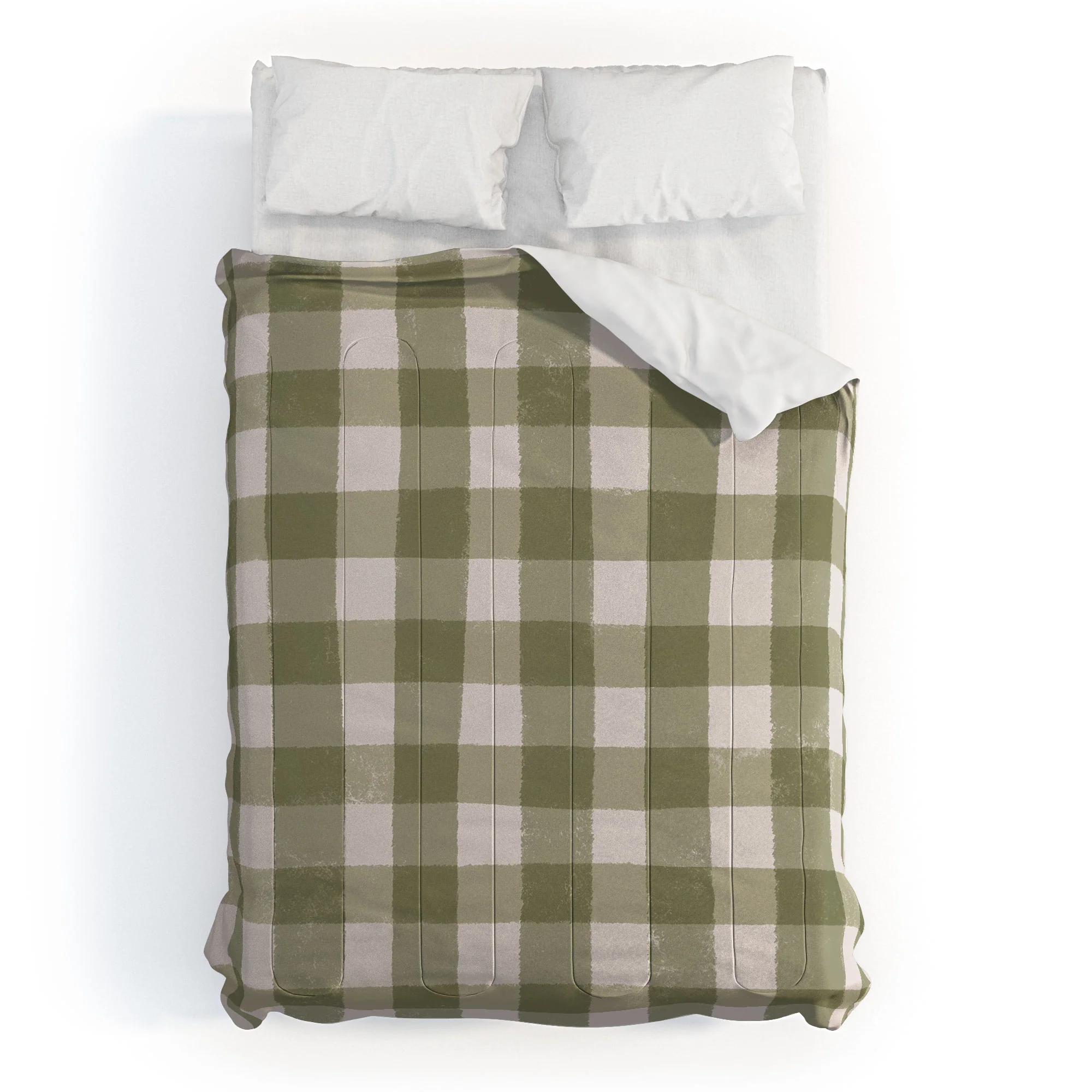 Menina Lisboa Rustic Green Plaid Comforter