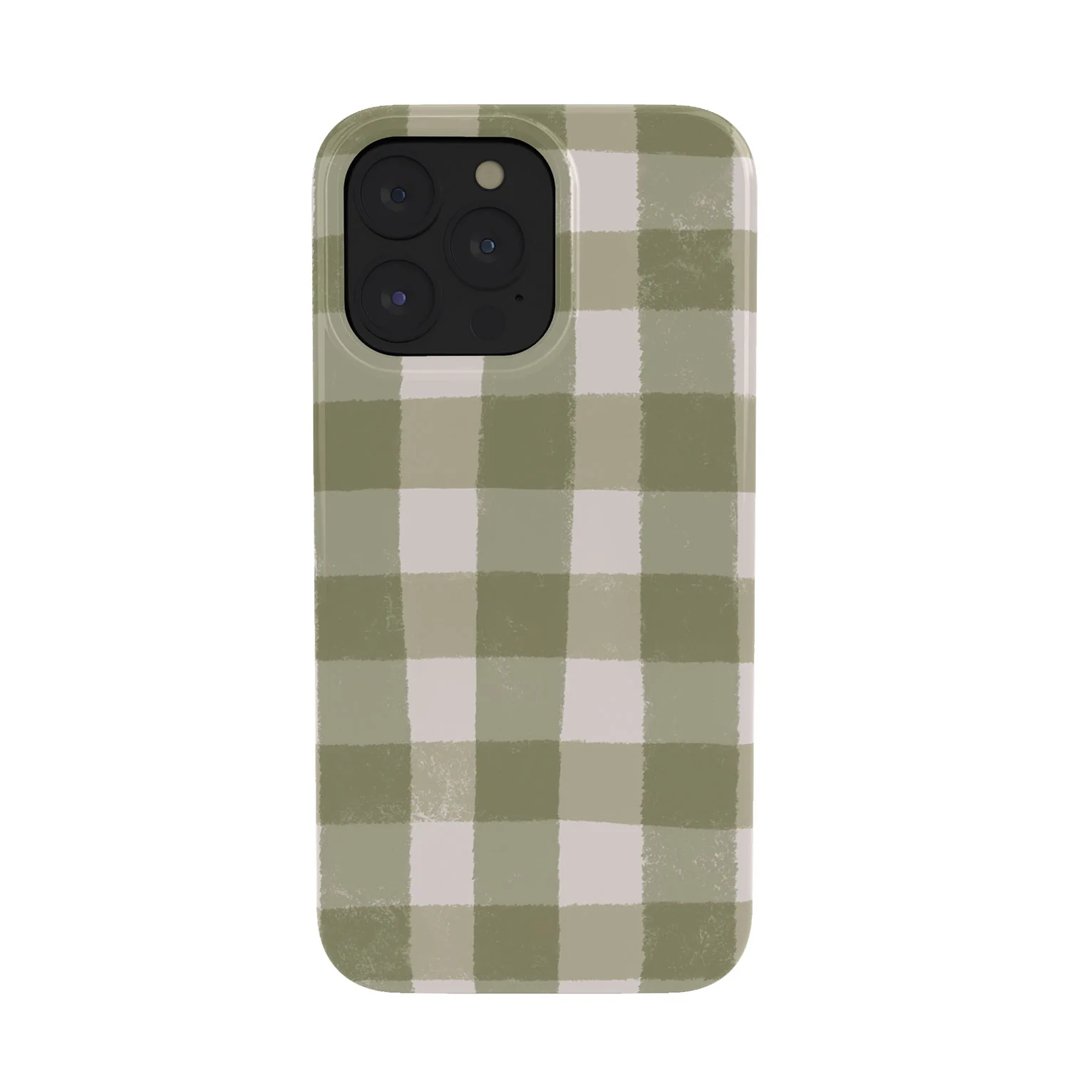 Menina Lisboa Rustic Green Plaid Phone Case - Image 3