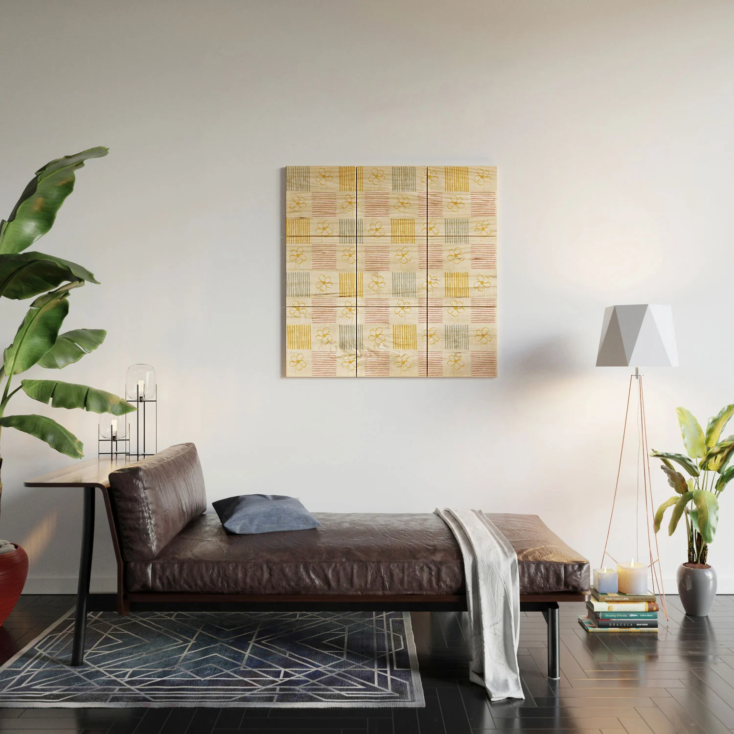 Menina Lisboa Spring Grandmillennial Wood Wall Mural - Image 4