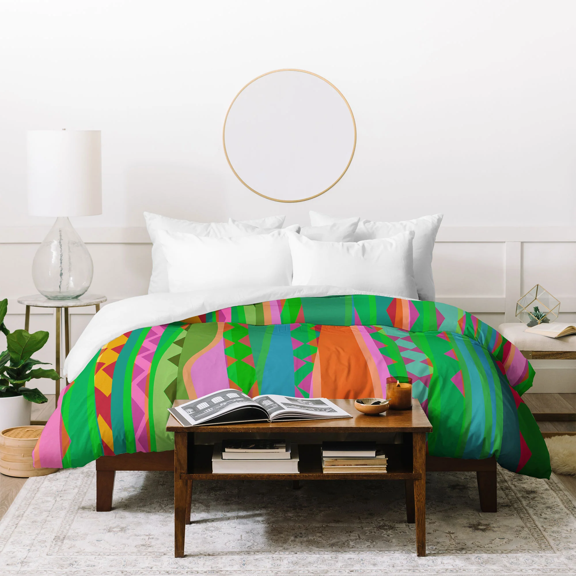 Mirimo Bazaar Brazil Green Duvet Cover - Image 4
