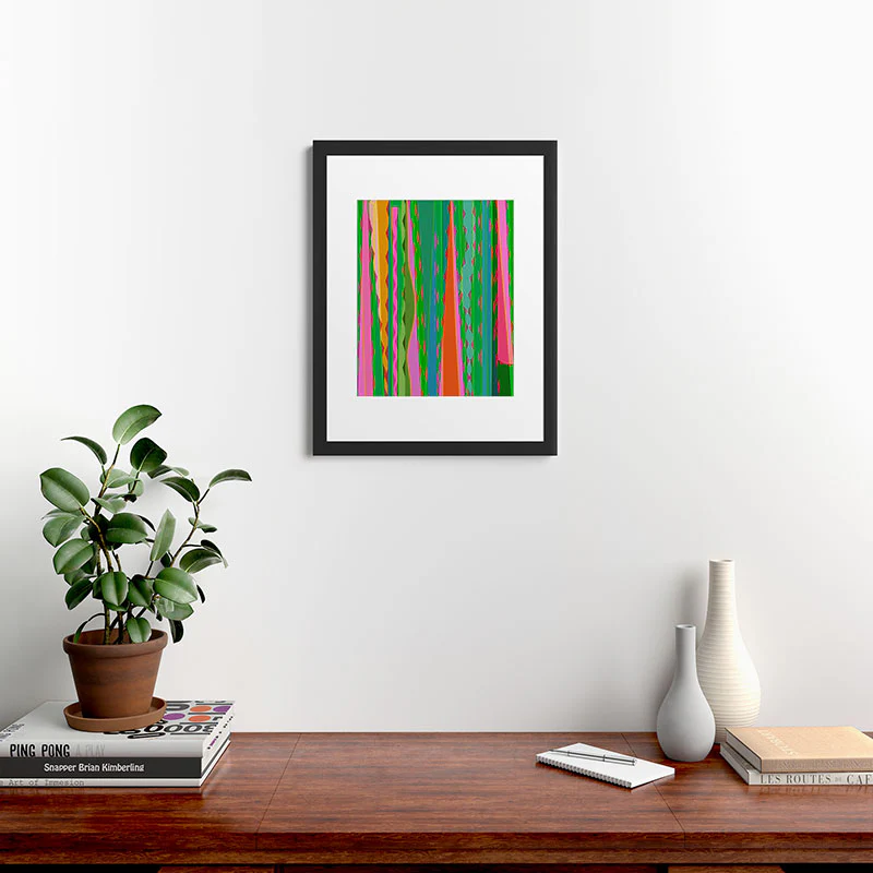 Mirimo Bazaar Brazil Green Framed Art Print - Image 10
