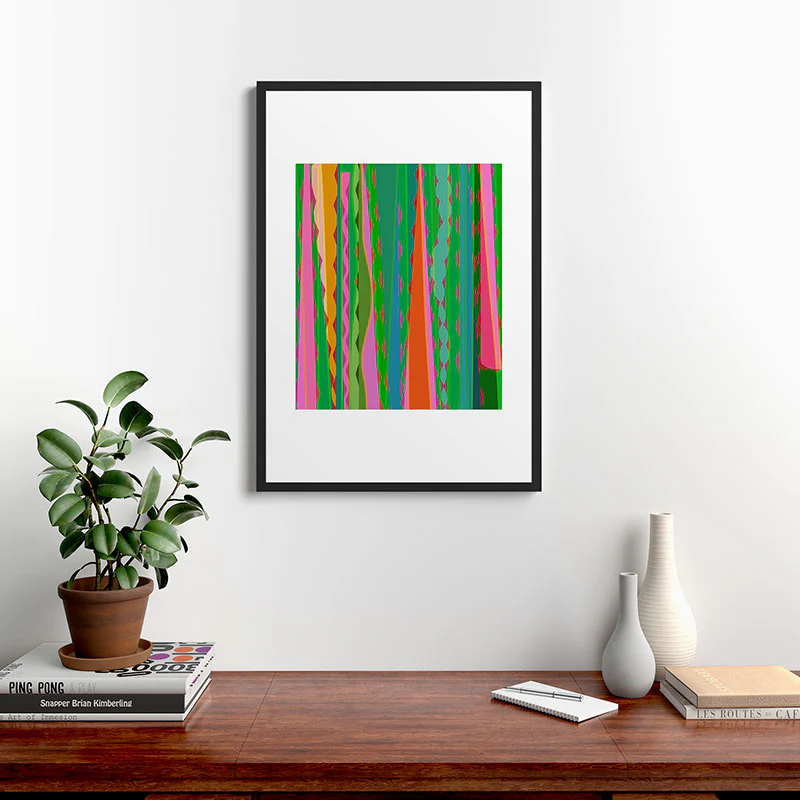 Mirimo Bazaar Brazil Green Framed Art Print - Image 36