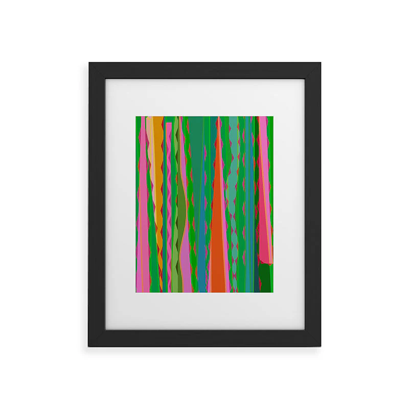Mirimo Bazaar Brazil Green Framed Art Print - Image 9