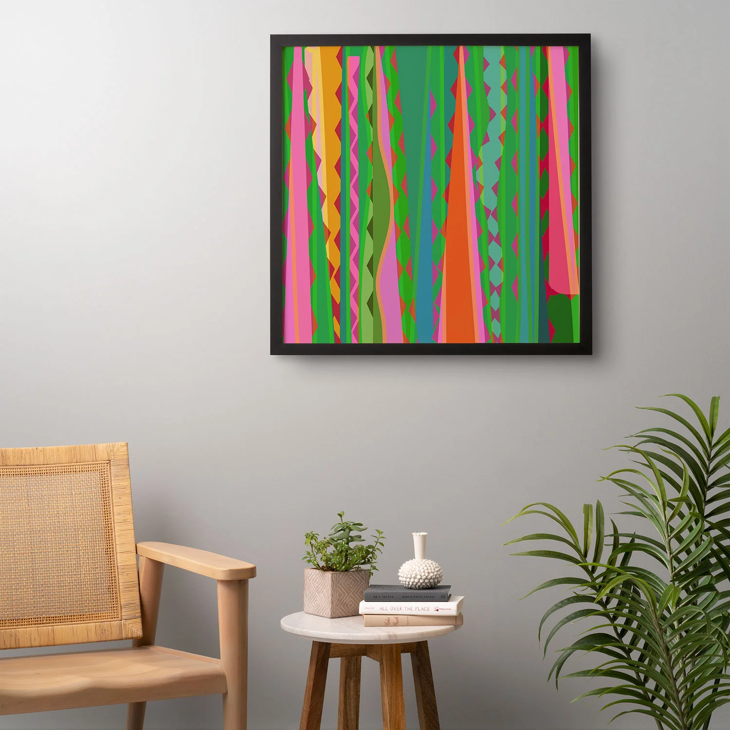 Mirimo Bazaar Brazil Green Framed Wall Art - Image 12
