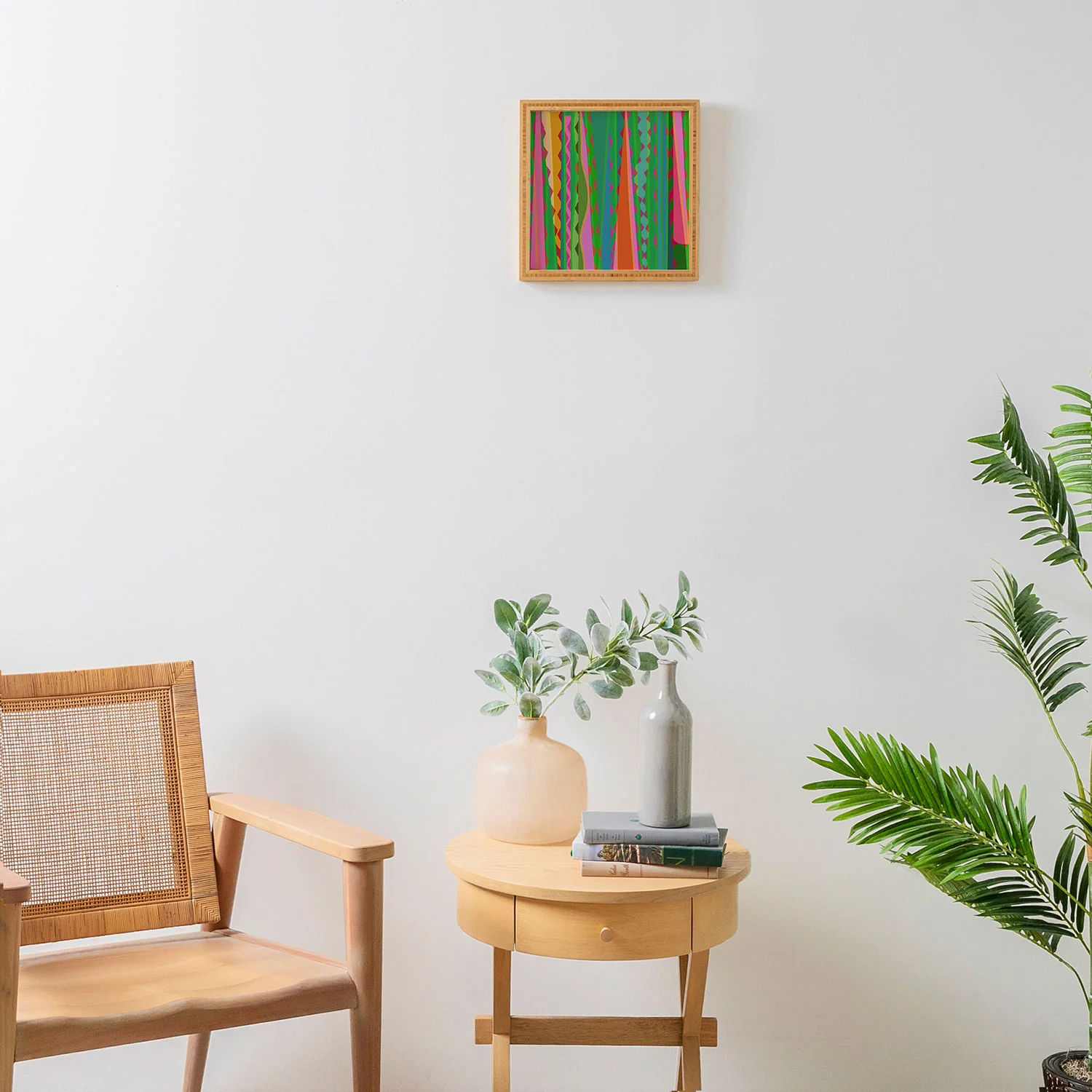 Mirimo Bazaar Brazil Green Framed Wall Art - Image 2