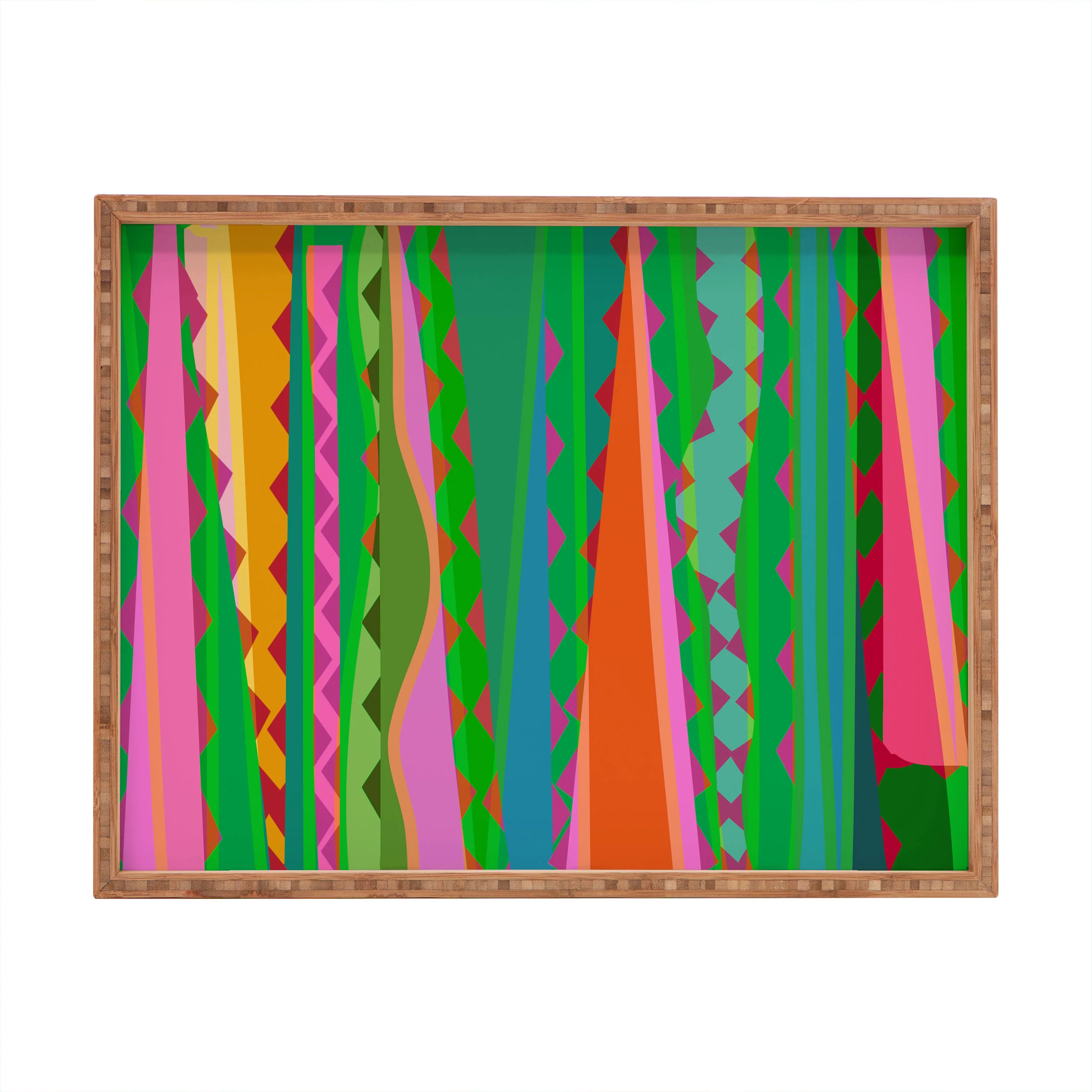 Mirimo Bazaar Brazil Green Rectangular Tray