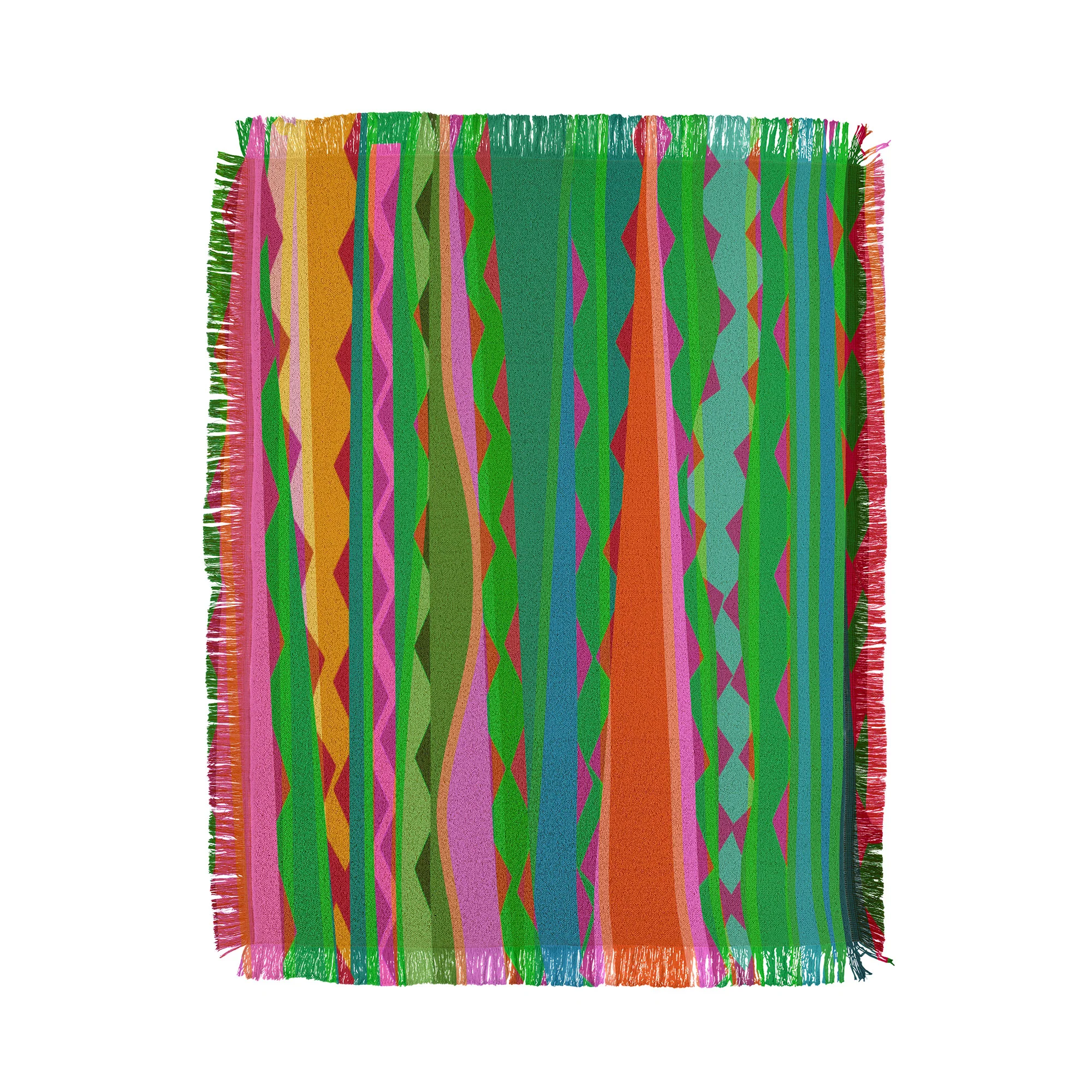 Mirimo Bazaar Brazil Green Throw Blanket