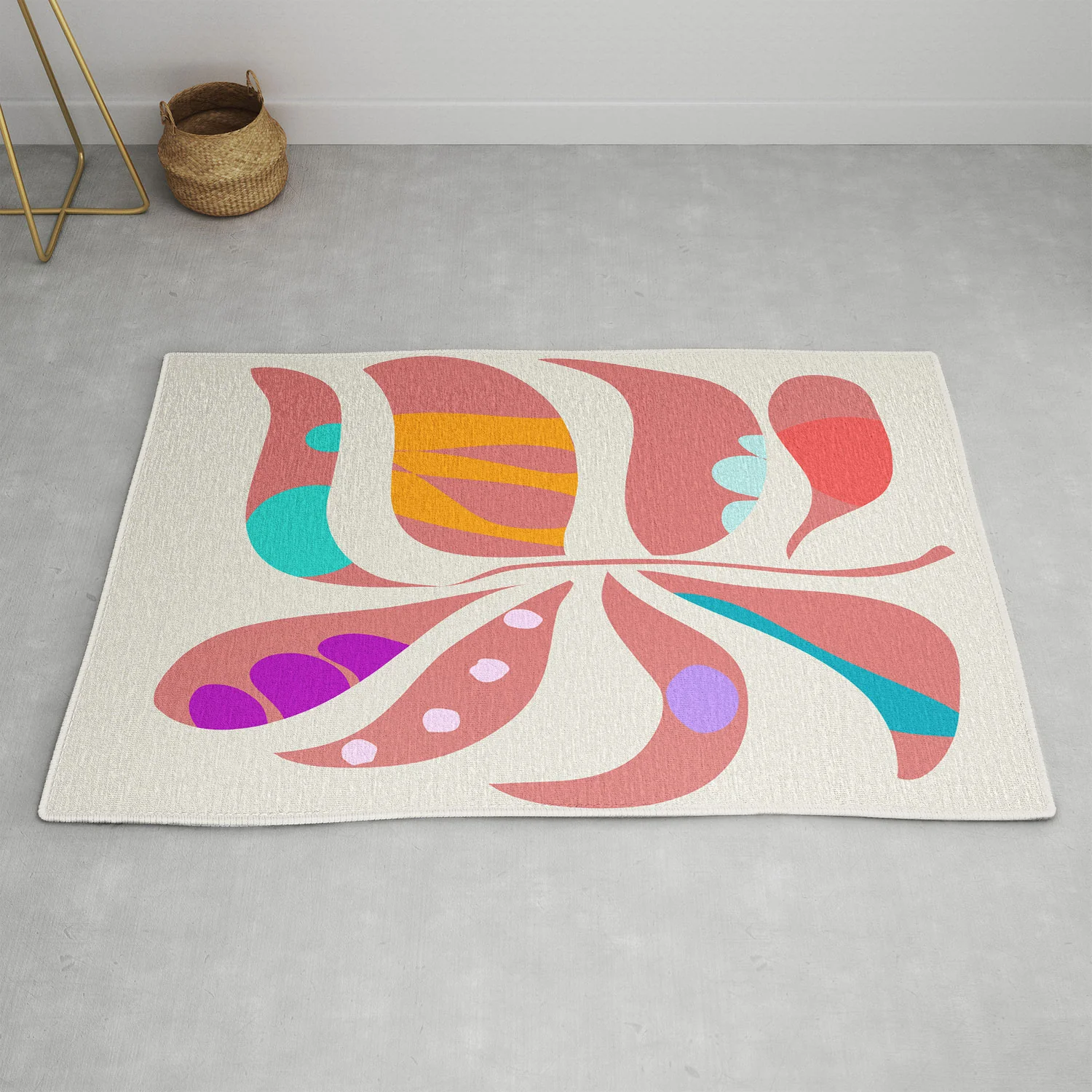 Mirimo Boho Leaf Area Rug - Image 11