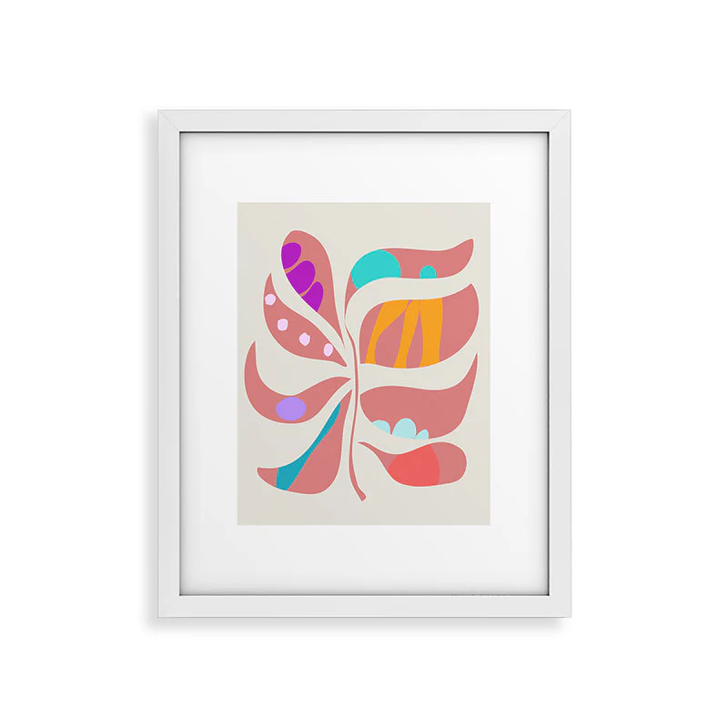Mirimo Boho Leaf Framed Art Print - Image 37