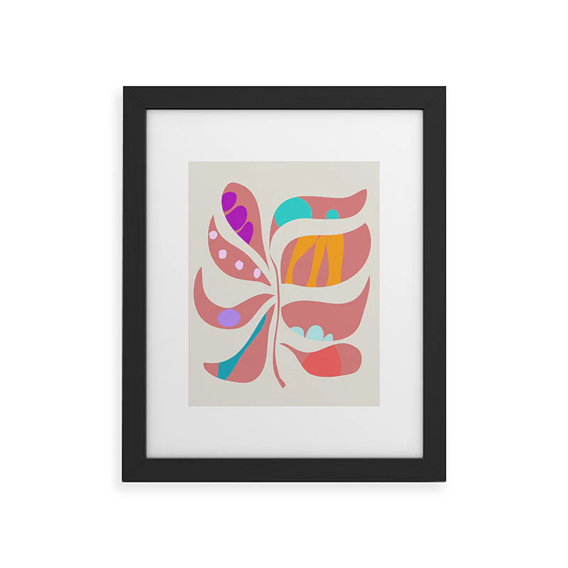 Mirimo Boho Leaf Framed Art Print - Image 7