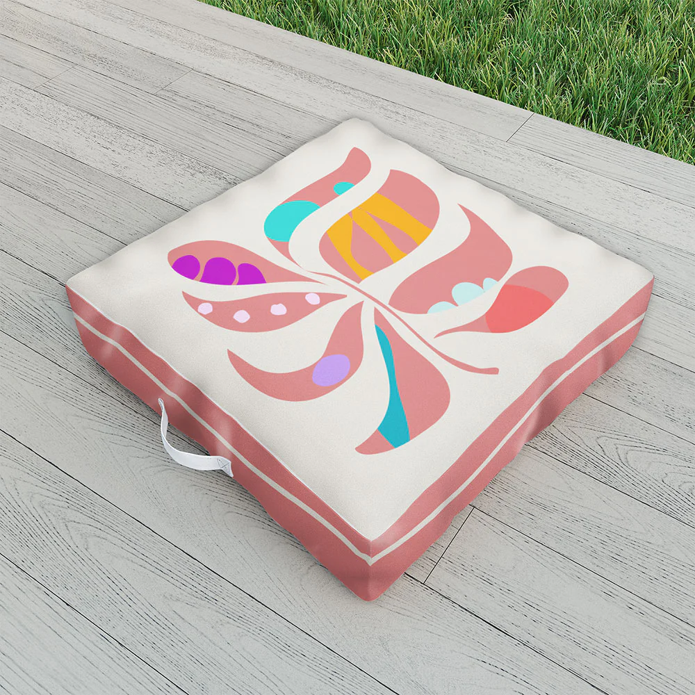 Mirimo Boho Leaf Outdoor Floor Cushion - Image 2
