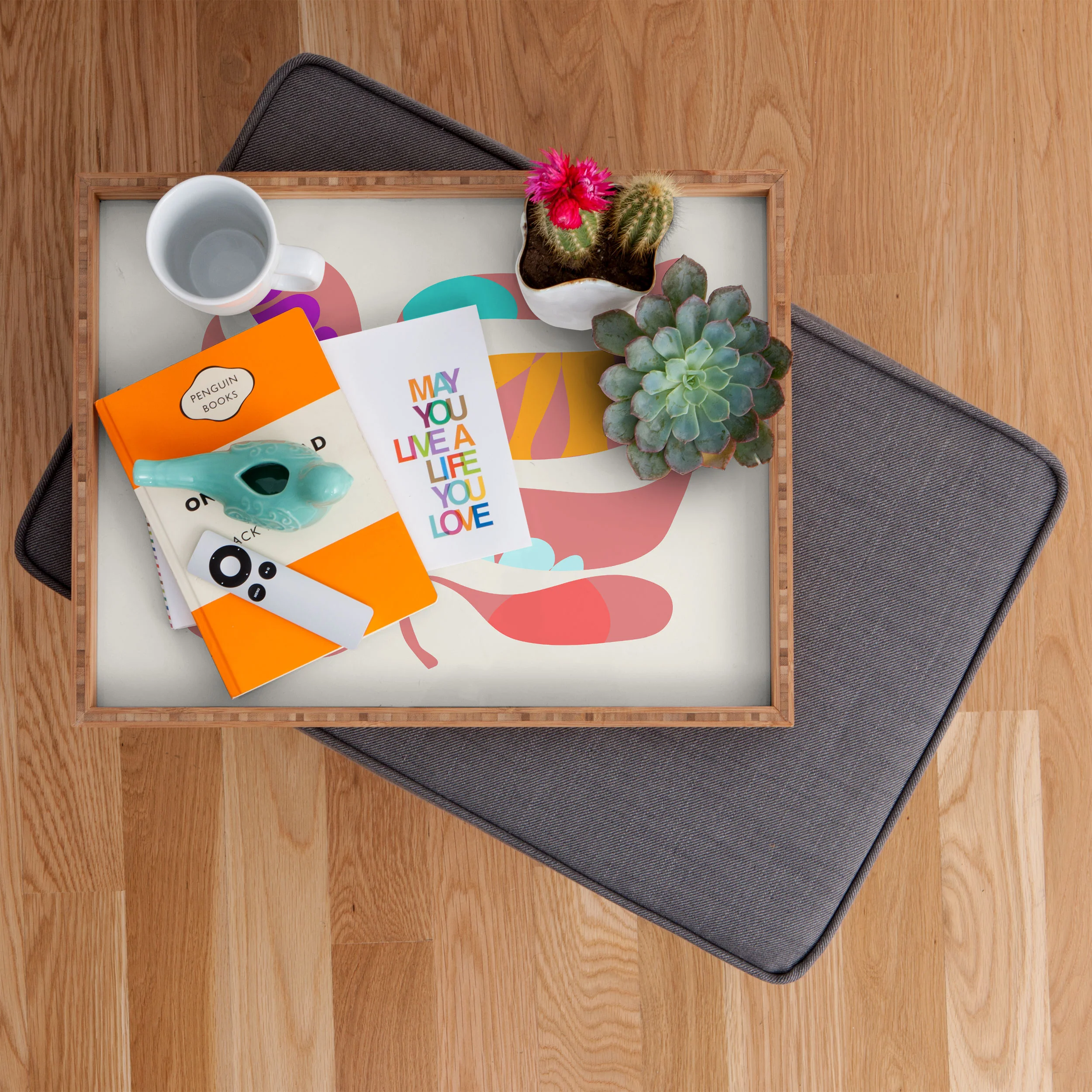 Mirimo Boho Leaf Rectangular Tray - Image 2