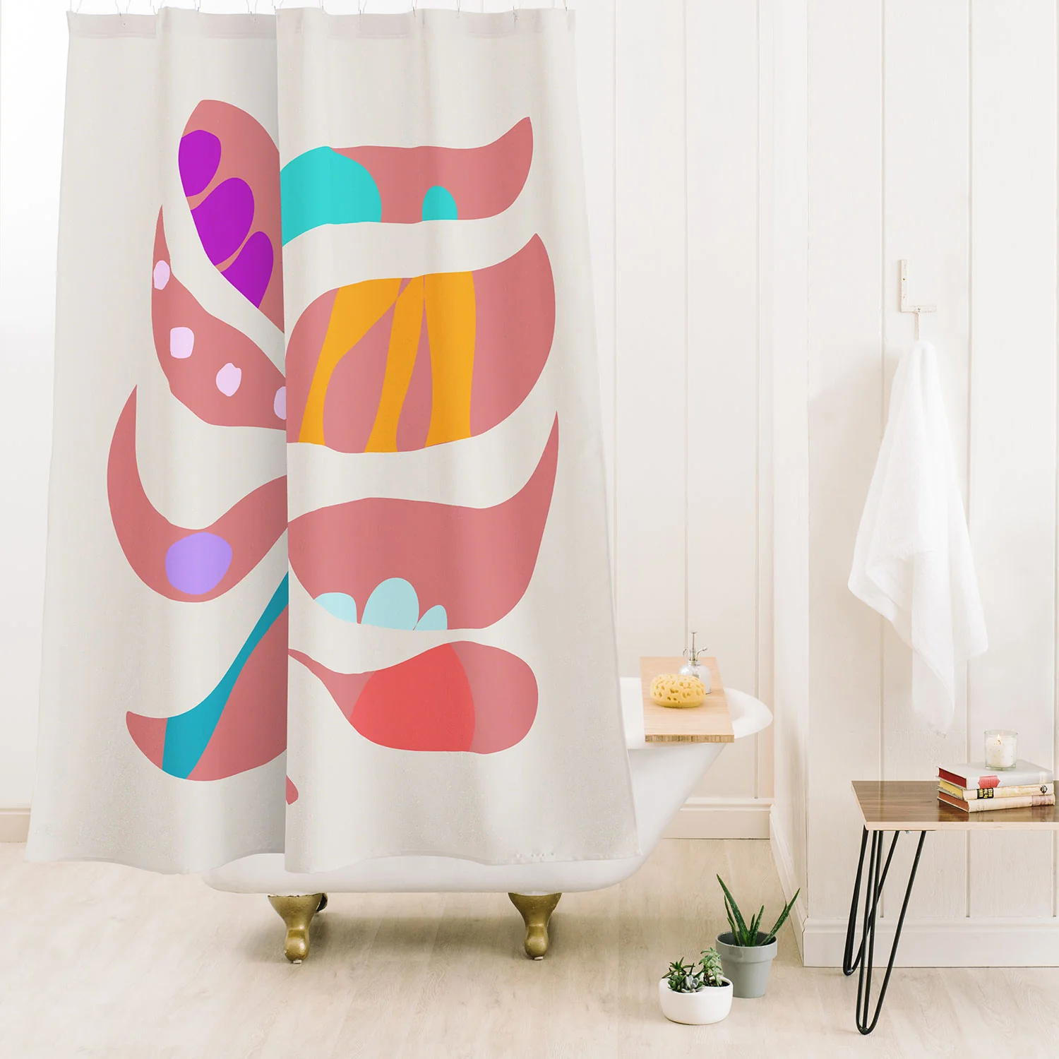 Mirimo Boho Leaf Shower Curtain - Image 2