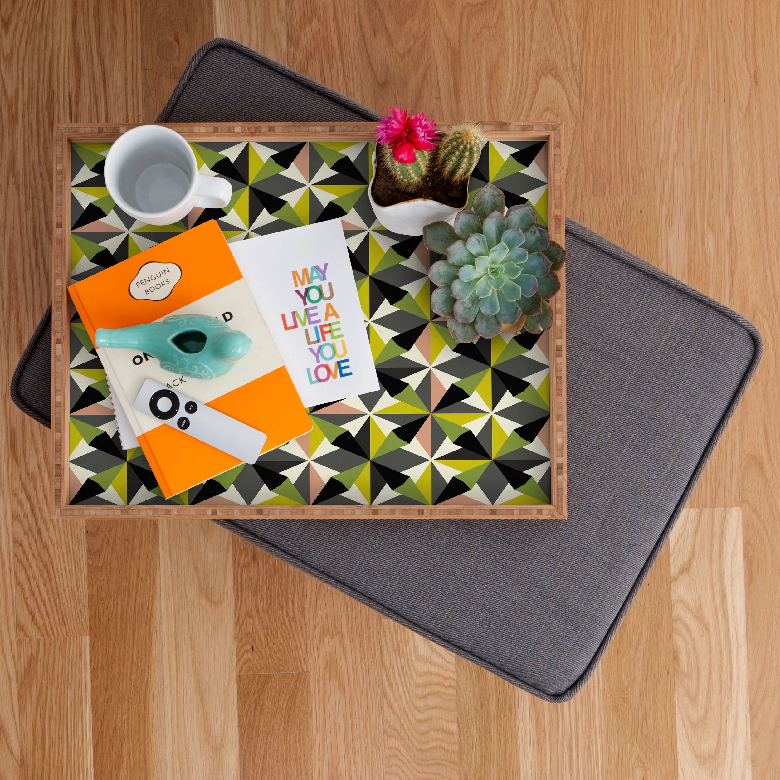 Mirimo Bosa Green Rectangular Tray - Image 2