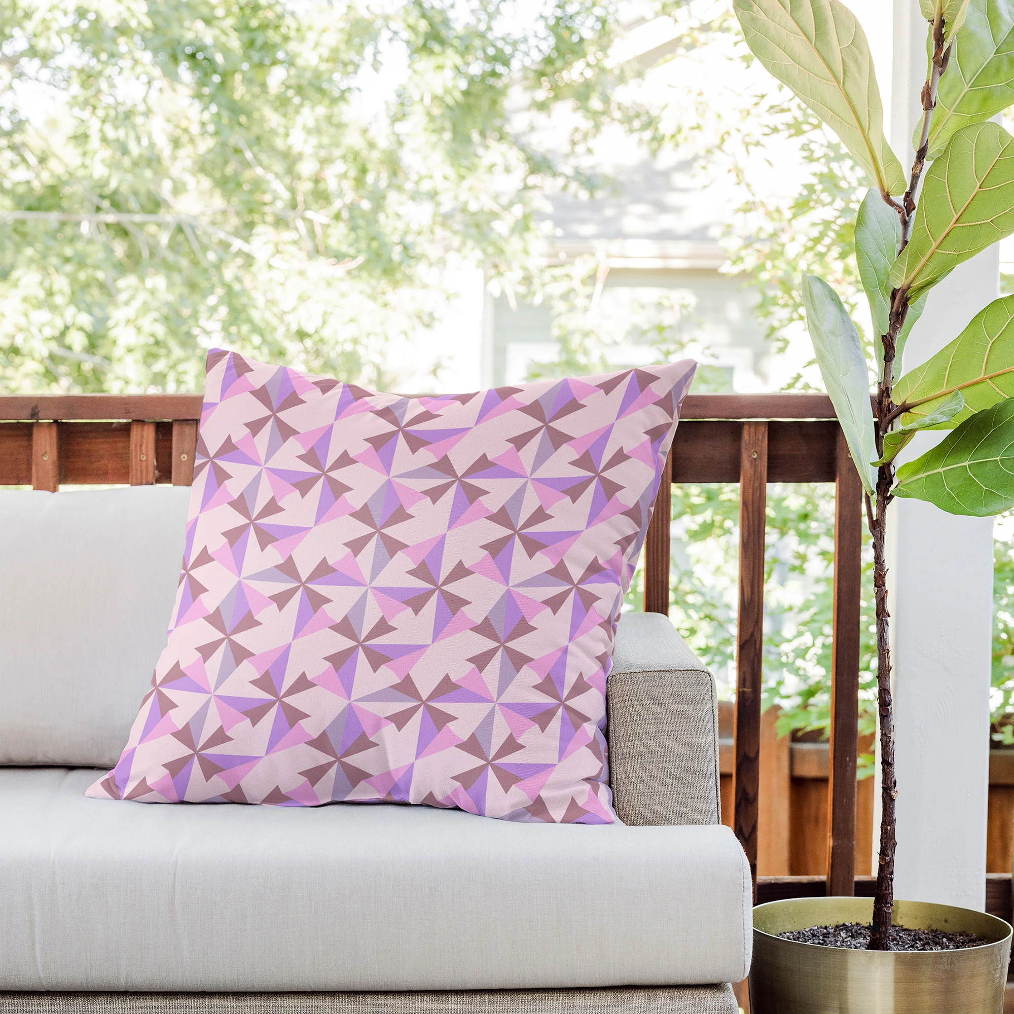 Mirimo Bosa Rosado Outdoor Throw Pillow - Image 8