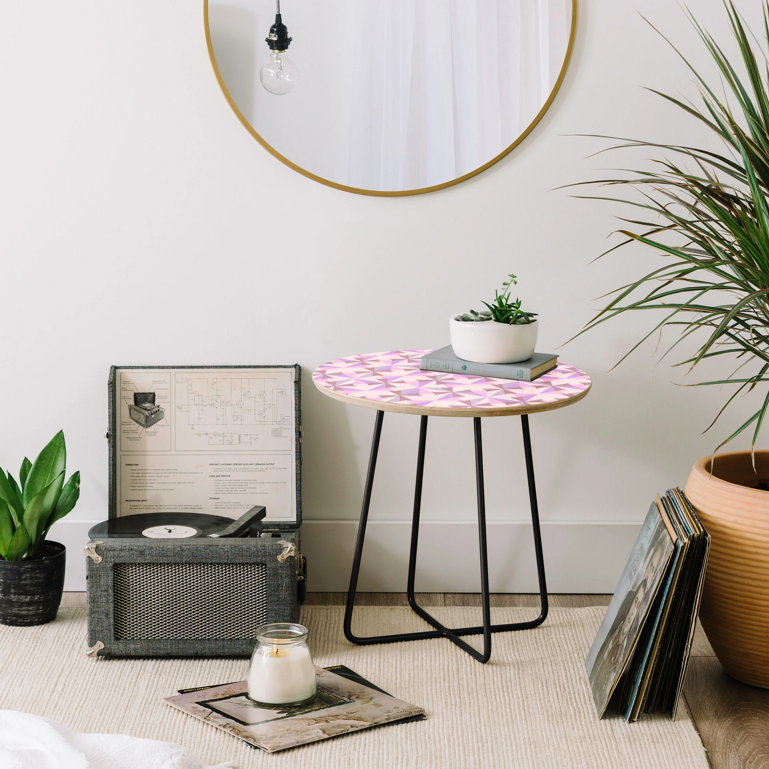 Mirimo Bosa Rosado Round Side Table - Image 8