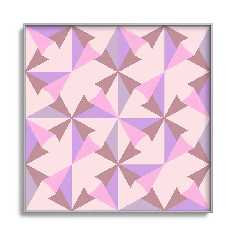 Mirimo Bosa Rosado Square Metal Framed Art Print - Image 17