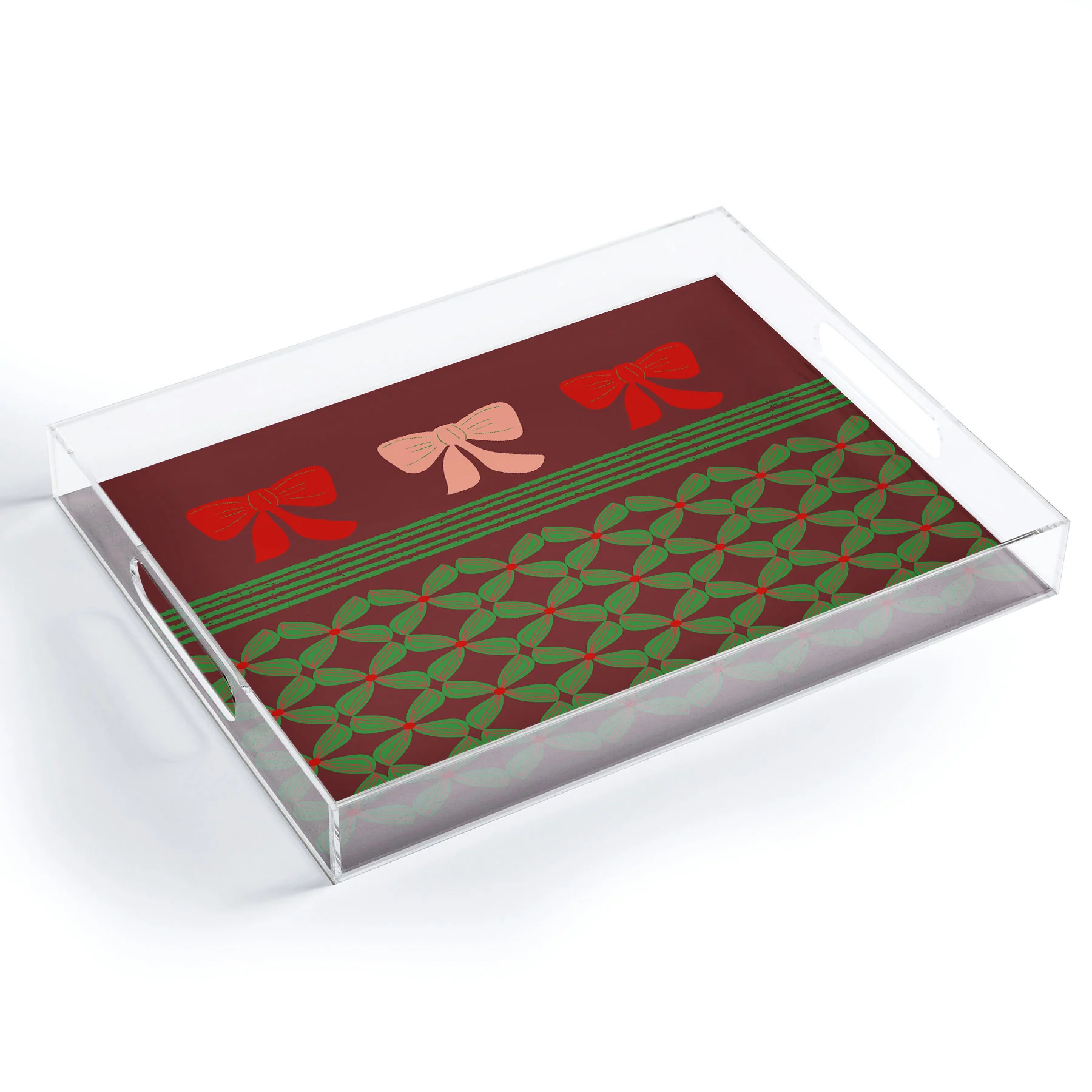 Mirimo Bows and Christmas Greens Acrylic Tray - Image 2