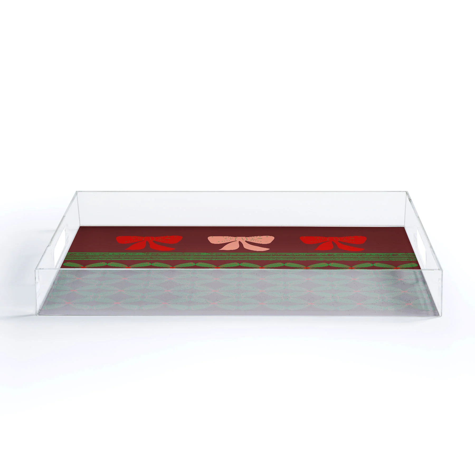 Mirimo Bows and Christmas Greens Acrylic Tray - Image 5
