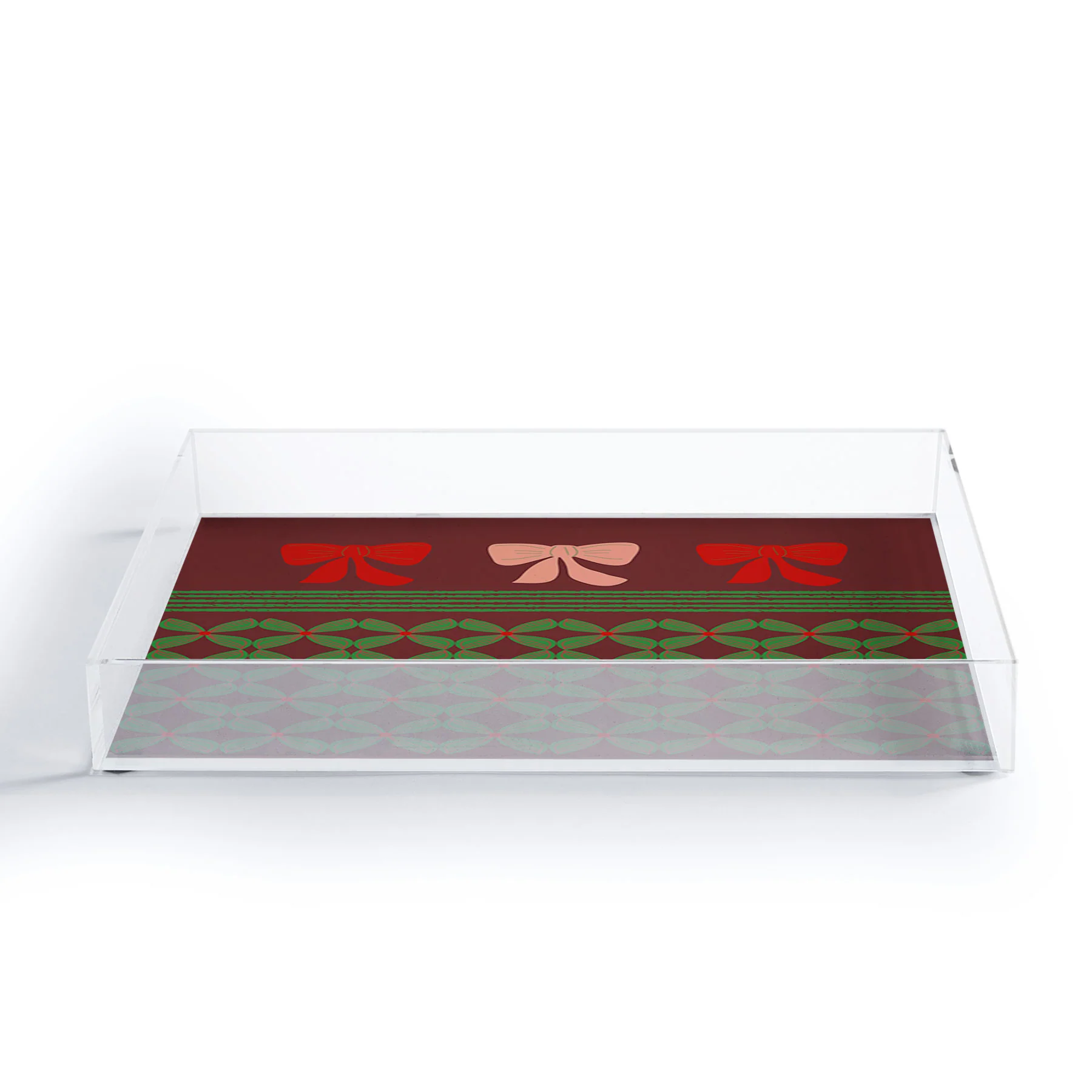 Mirimo Bows and Christmas Greens Acrylic Tray - Image 6