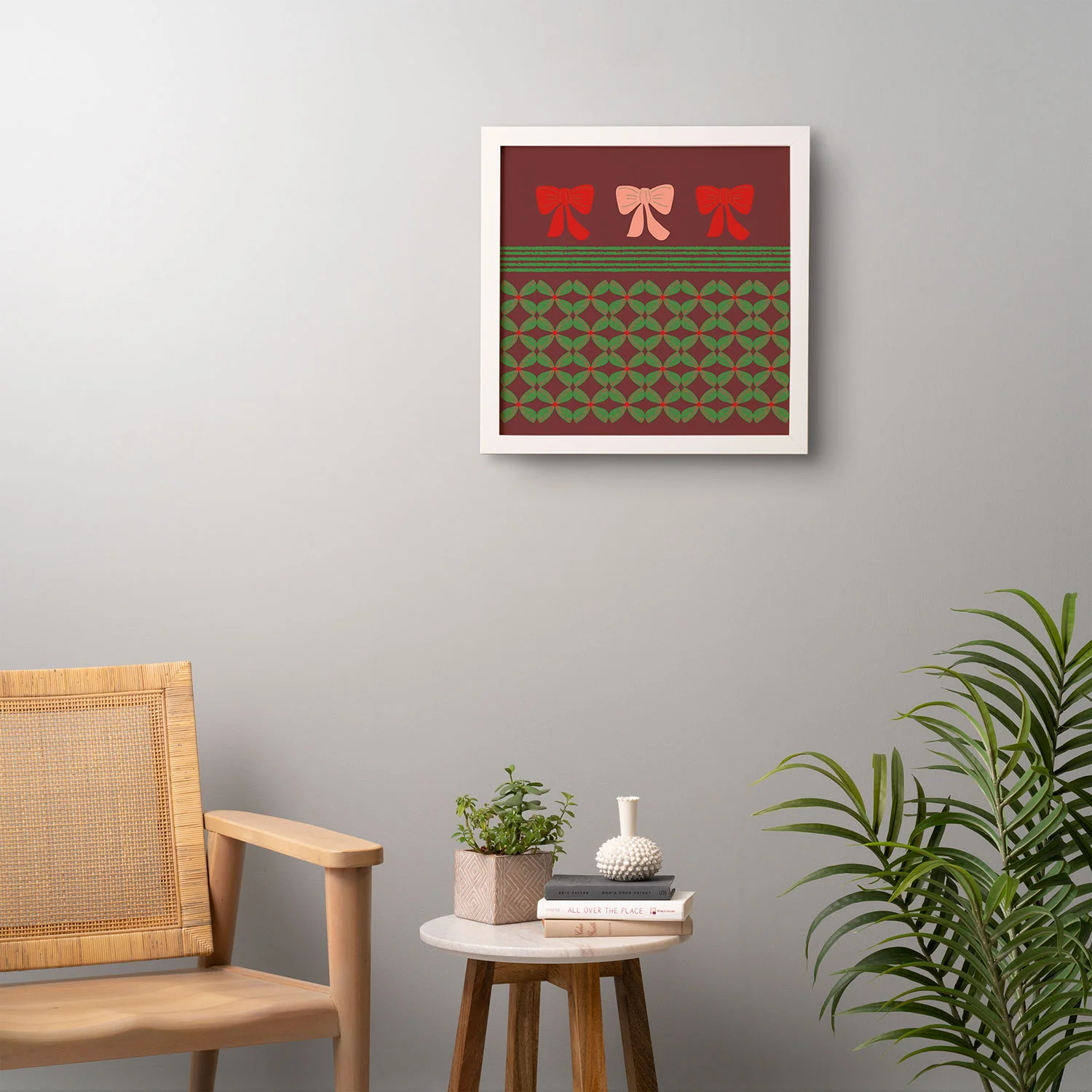 Mirimo Bows and Christmas Greens Framed Wall Art - Image 16
