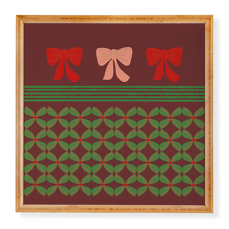Mirimo Bows and Christmas Greens Framed Wall Art - Image 3