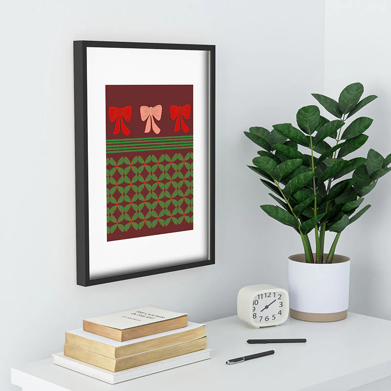 Mirimo Bows and Christmas Greens Recessed Framing Rectangle - Image 18