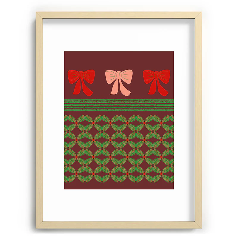Mirimo Bows and Christmas Greens Recessed Framing Rectangle - Image 21