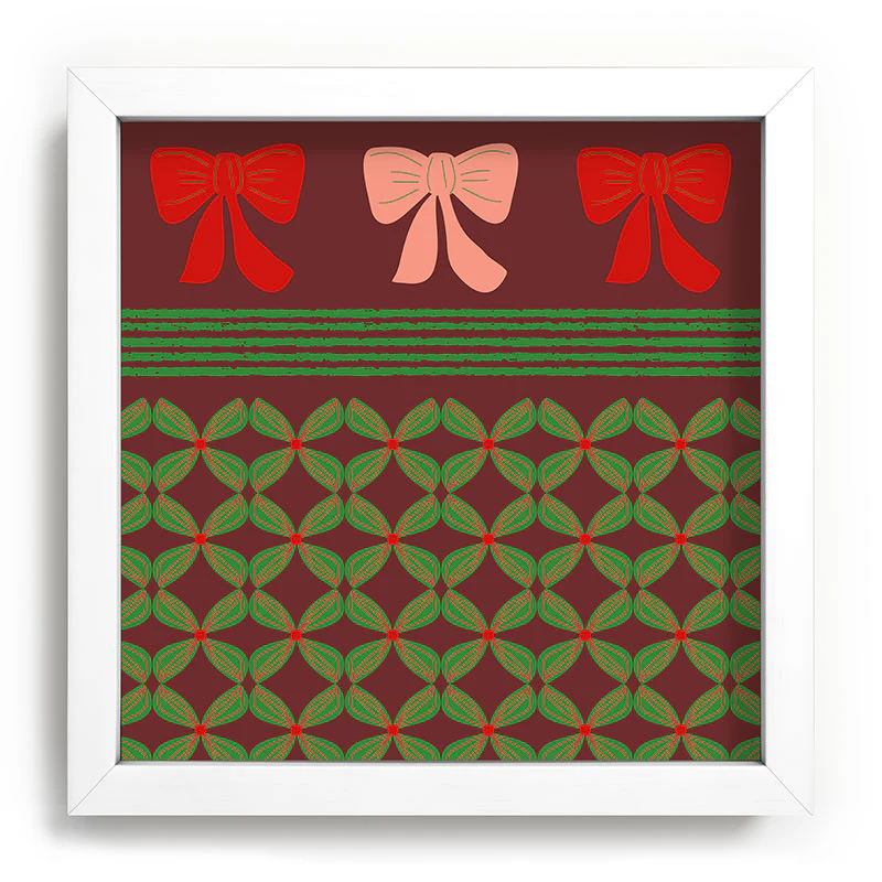 Mirimo Bows and Christmas Greens Recessed Framing Square - Image 3