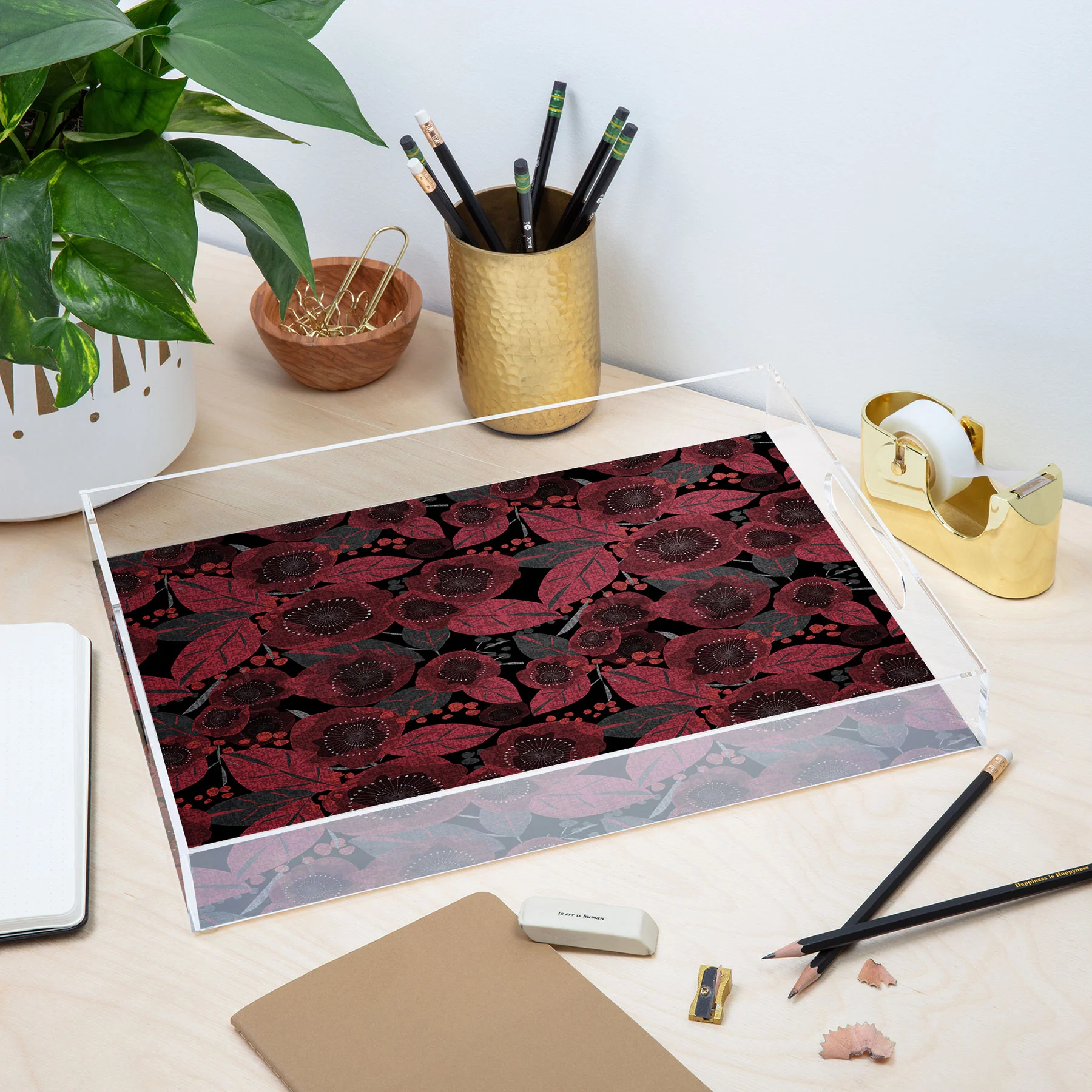 Mirimo Dark Red Romance Acrylic Tray - Image 11