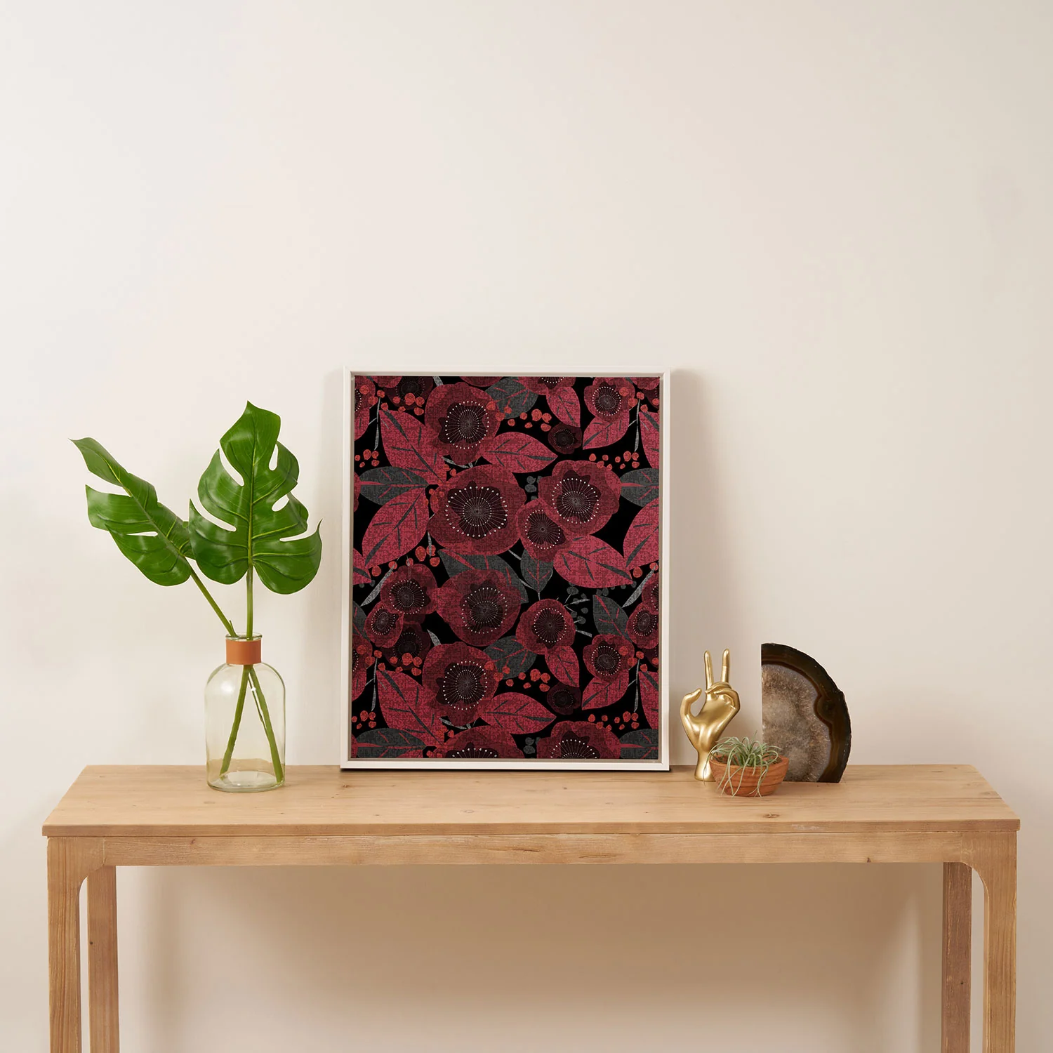 Mirimo Dark Red Romance Art Canvas - Image 20
