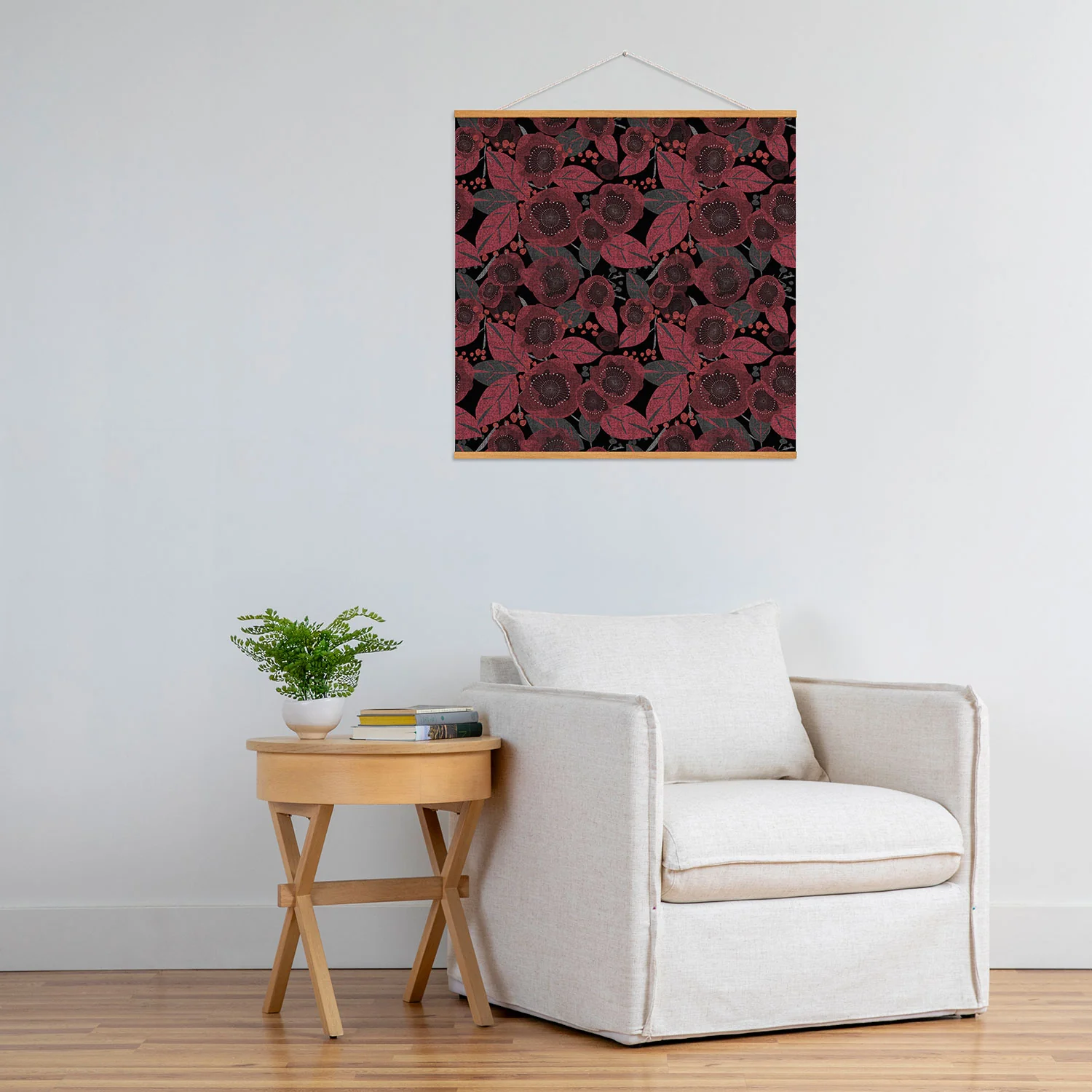 Mirimo Dark Red Romance Art Print - Image 48