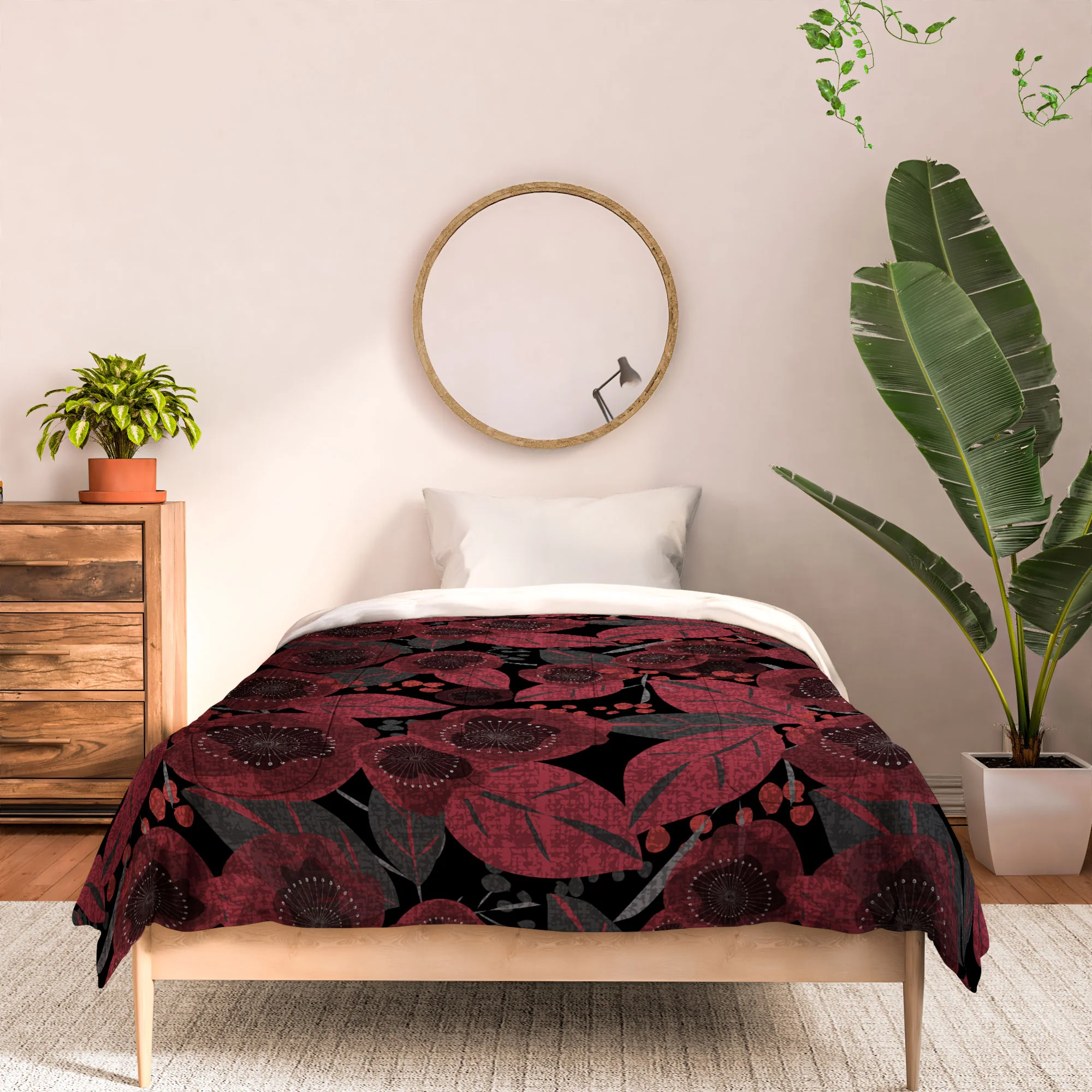 Mirimo Dark Red Romance Comforter - Image 9