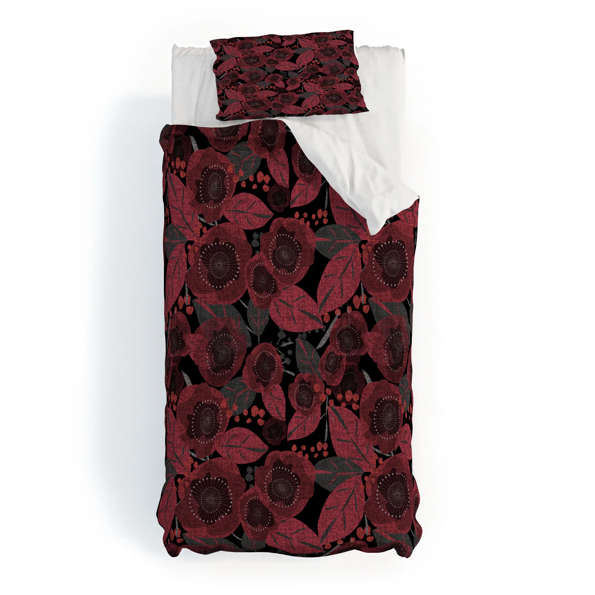 Mirimo Dark Red Romance Duvet Cover - Image 29