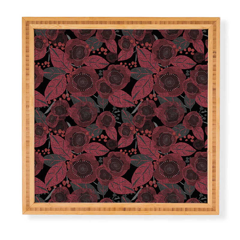 Mirimo Dark Red Romance Framed Wall Art