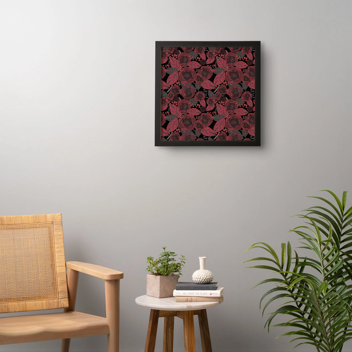 Mirimo Dark Red Romance Framed Wall Art - Image 10