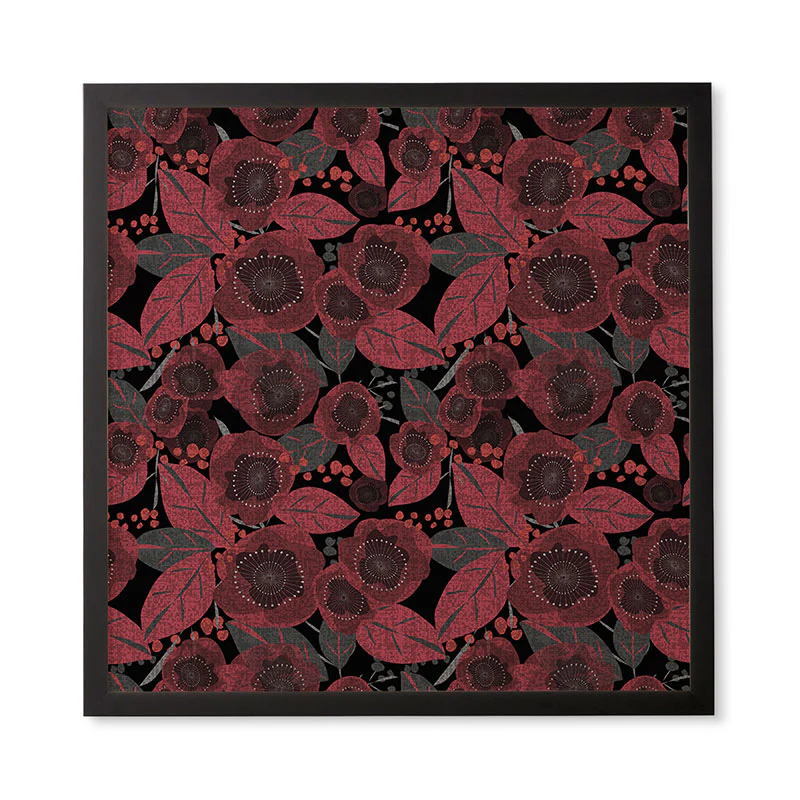 Mirimo Dark Red Romance Framed Wall Art - Image 11