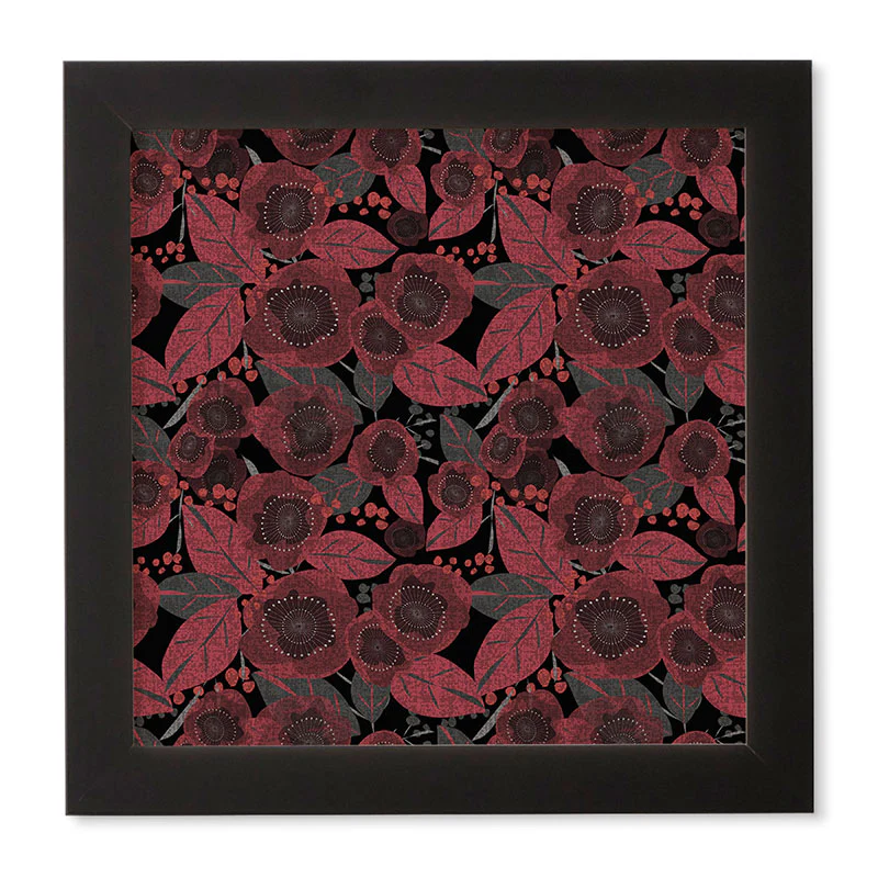 Mirimo Dark Red Romance Framed Wall Art - Image 7