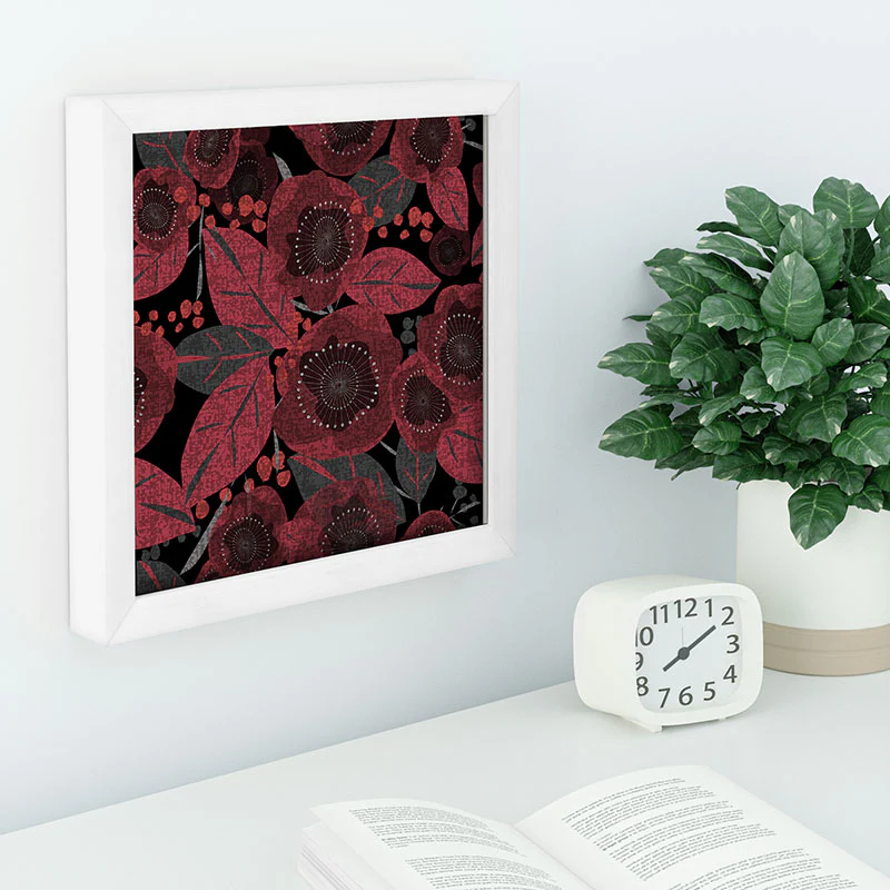 Mirimo Dark Red Romance Recessed Framing Square - Image 4