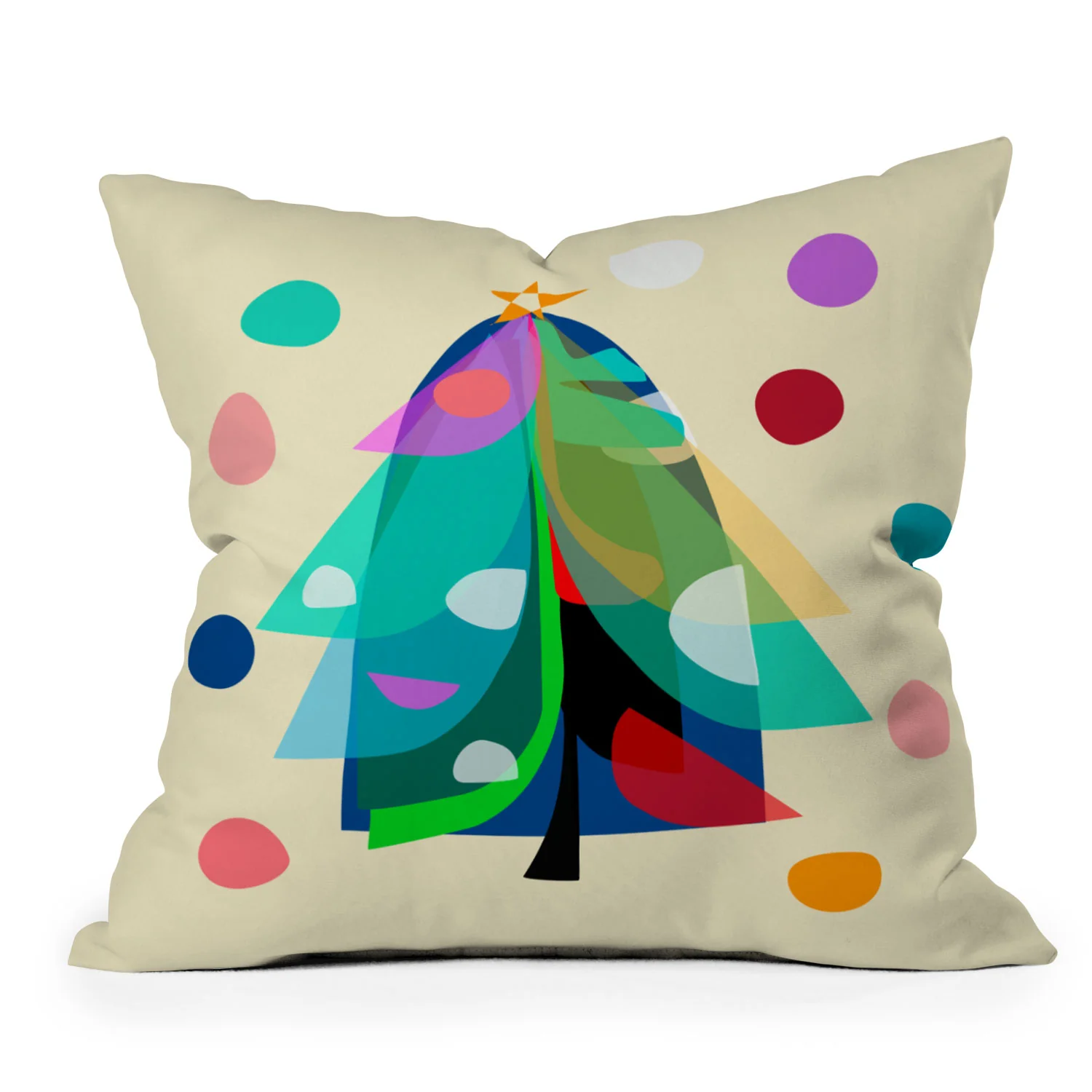 Mirimo Decorated Tree Outdoor Throw Pillow - Image 3